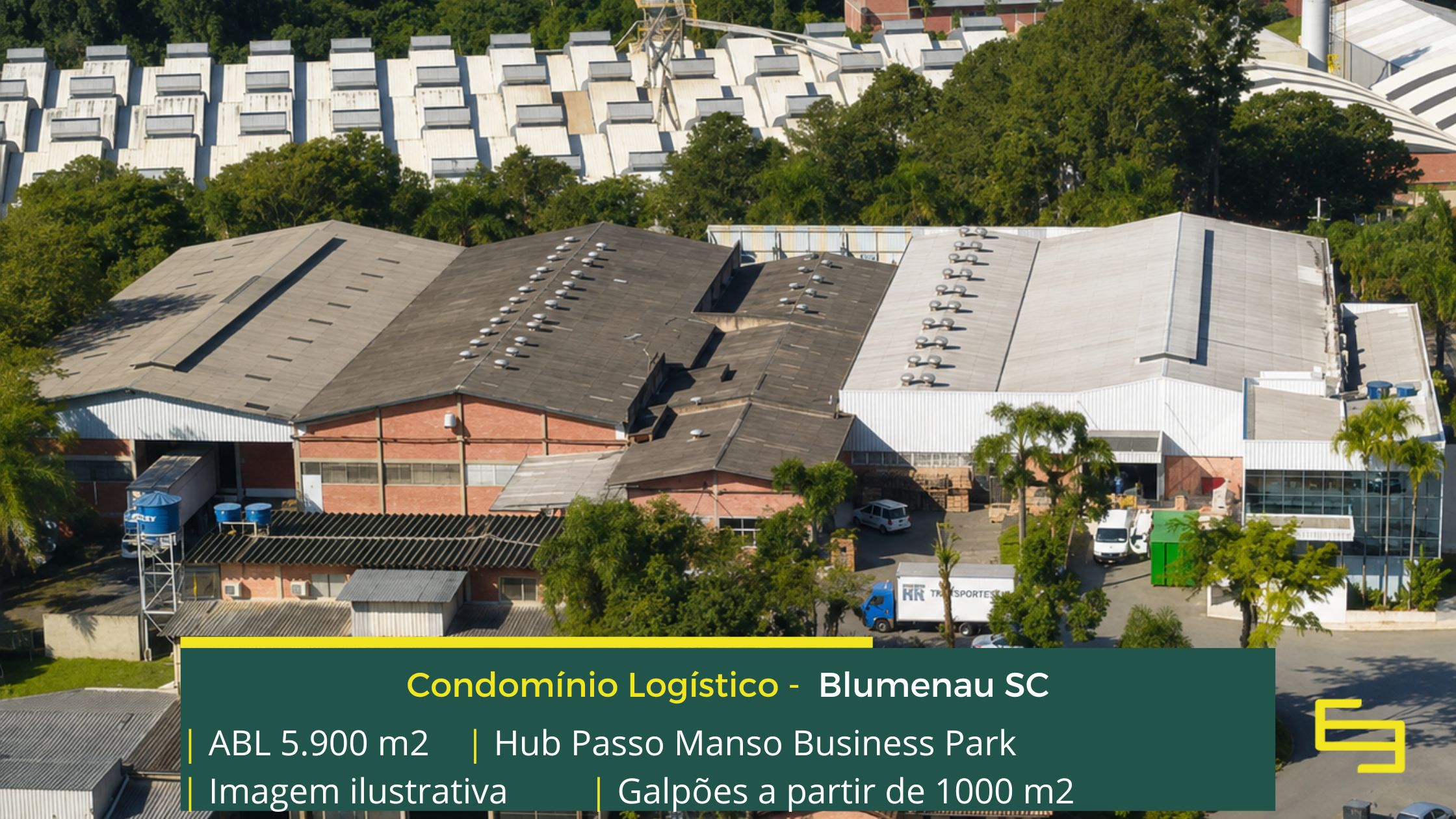 Galpão industrial em Blumenau . Galpões/Armazens/Condomínios logísticos e industriais para alugar com docas e pátio de manobras