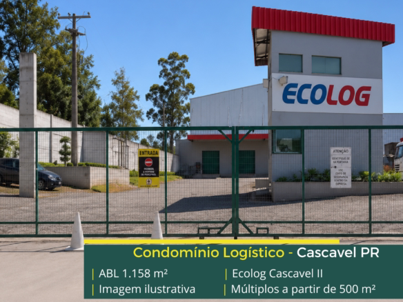 Aluguel de galpão em Cascavel PR com localização estratégica, infraestrutura moderna e excelente acesso para operações logísticas.