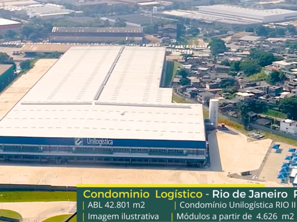 Galpão logístico para alugar no Rio de Janeiro - Unilogística II. Galpões/Armazens/Condomínios logísticos e industriais para alugar com doca