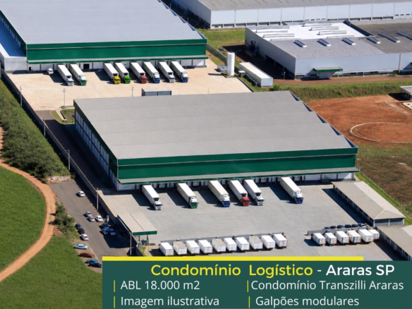 Galpão frigorificado para alugar em Araras - Condomínio Transzilli Araras. Galpões/Armazens/Condomínios logísticos e industriais para alugar