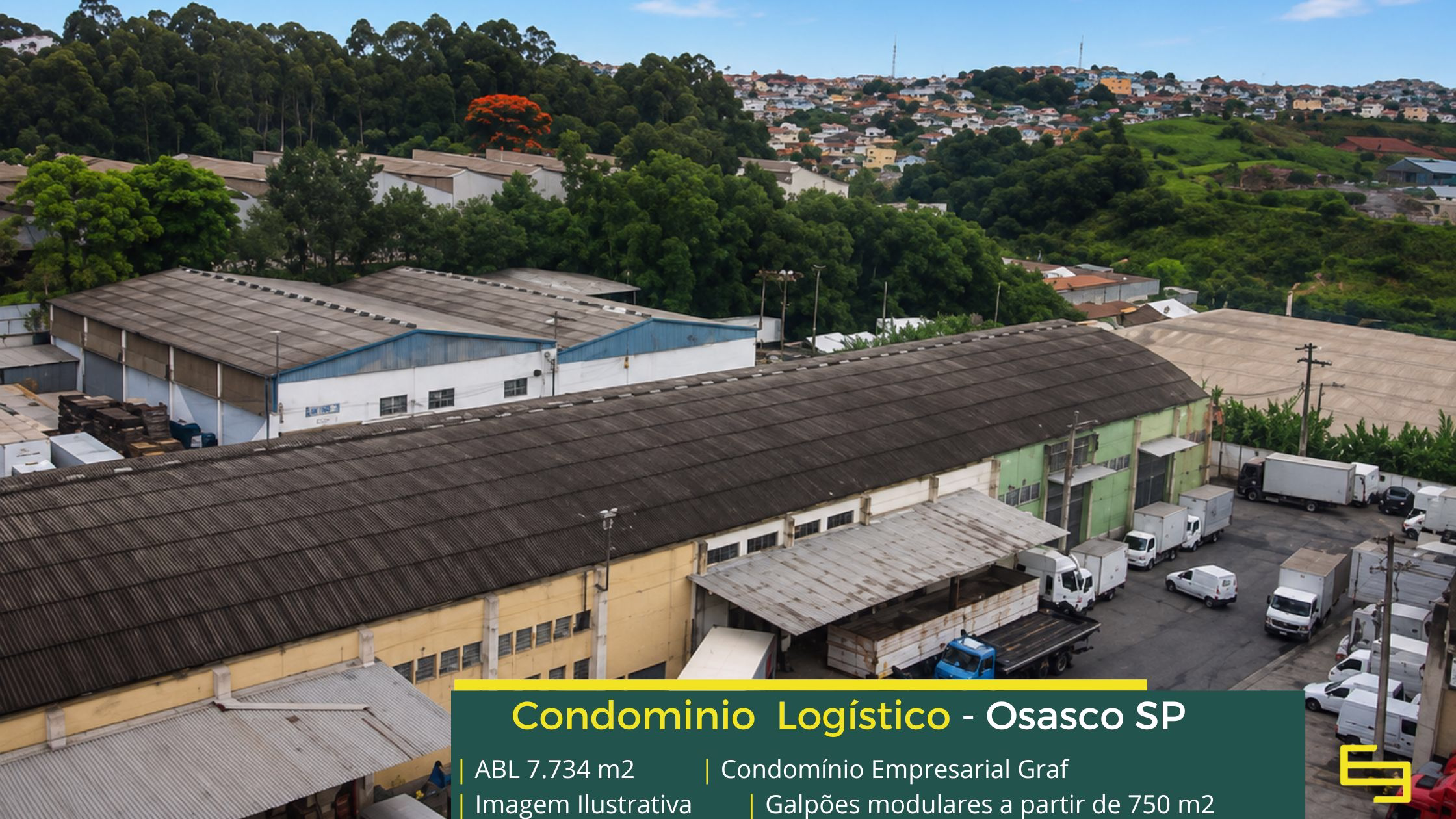 Galpão logístico para alugar em Osasco SP - Graf Empresarial. Galpões/Armazens/Condomínios logísticos e industriais para alugar com docas