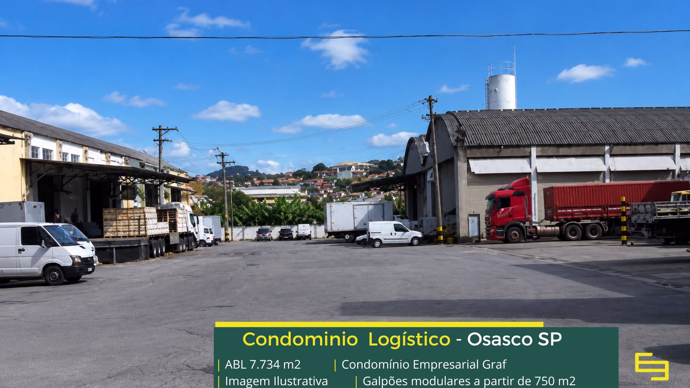 Galpão logístico para alugar em Osasco SP - Graf Empresarial. Galpões/Armazens/Condomínios logísticos e industriais para alugar com docas