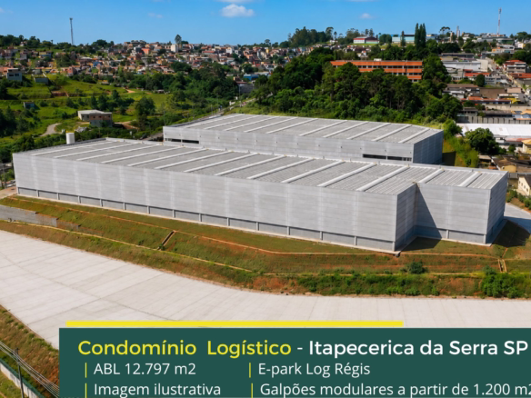 Galpão para alugar em Itapecerica da Serra - E-Park Log Régis. Galpões/Armazens/Condomínios logísticos e industriais para alugar com docas