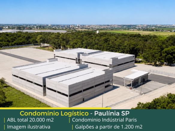 Galpão para alugar em Paulínia SP- Condomínio Industrial Paris. Galpões/Armazens/Condomínios logísticos e industriais para alugar com docas