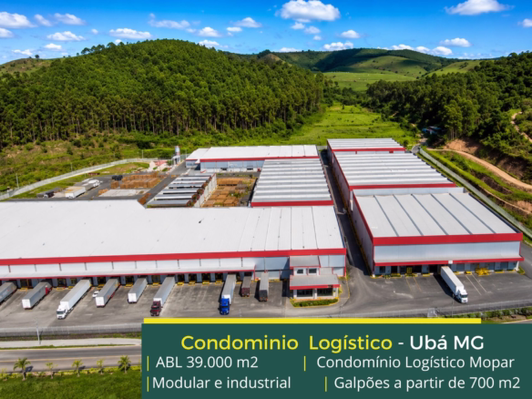 Galpão para alugar em Ubá MG - Condomínio Logístico Mopar. Galpões/Armazens/Condomínios logísticos e industriais para alugar com docas