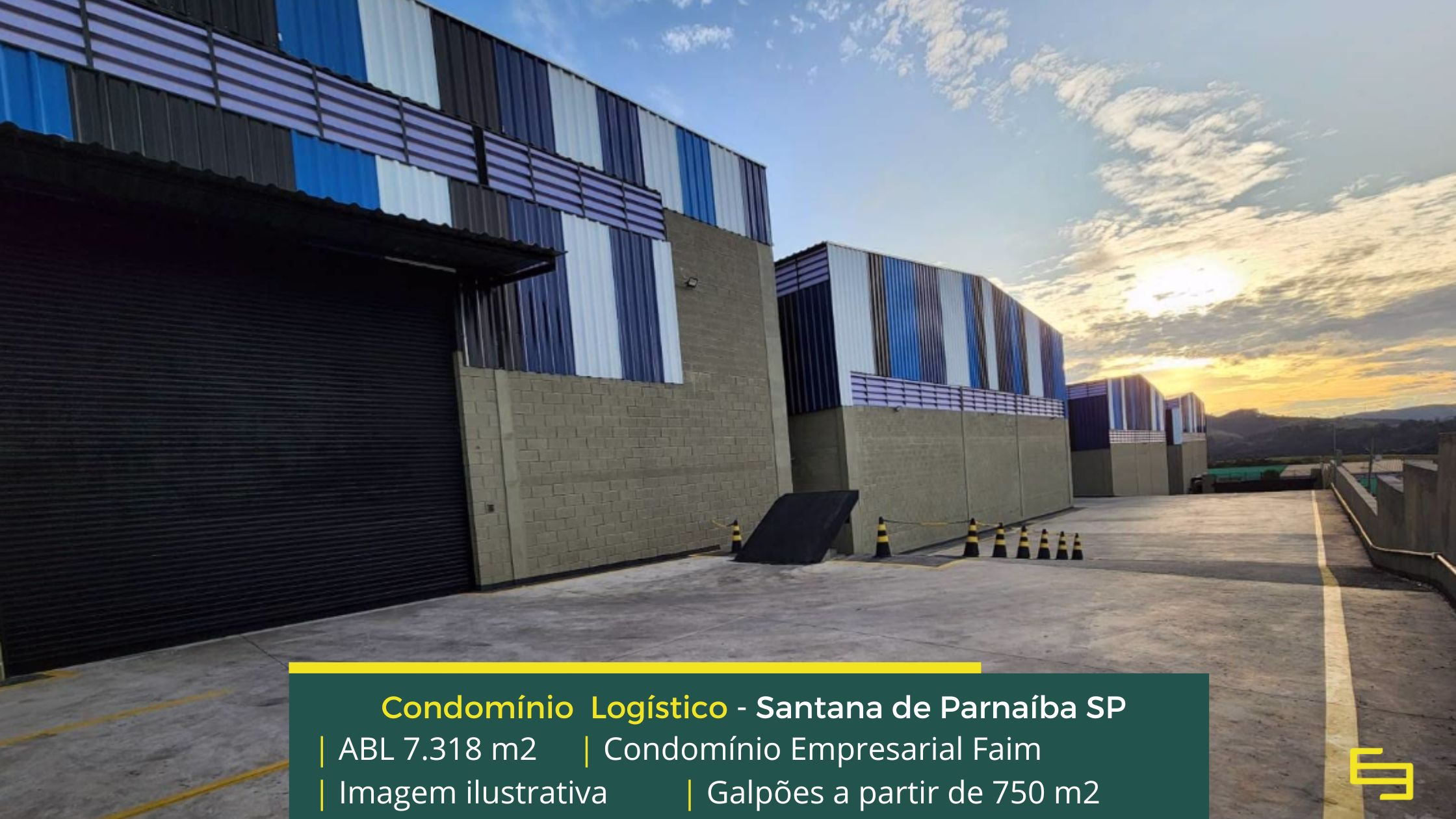 Locação de galpão em Santana de Parnaíba SP - Condomínio Empresarial Faim. Galpões/Armazens/Condomínios logísticos e industriais para alugar