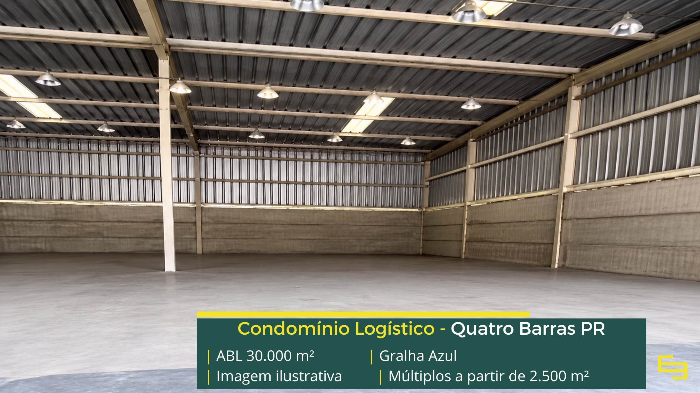 Aluguel de galpão em Quatro Barras Aluguel de galpão em Quatro Barras com módulos logísticos modernos, infraestrutura de alto padrão e excelente conectividade para sua operação
