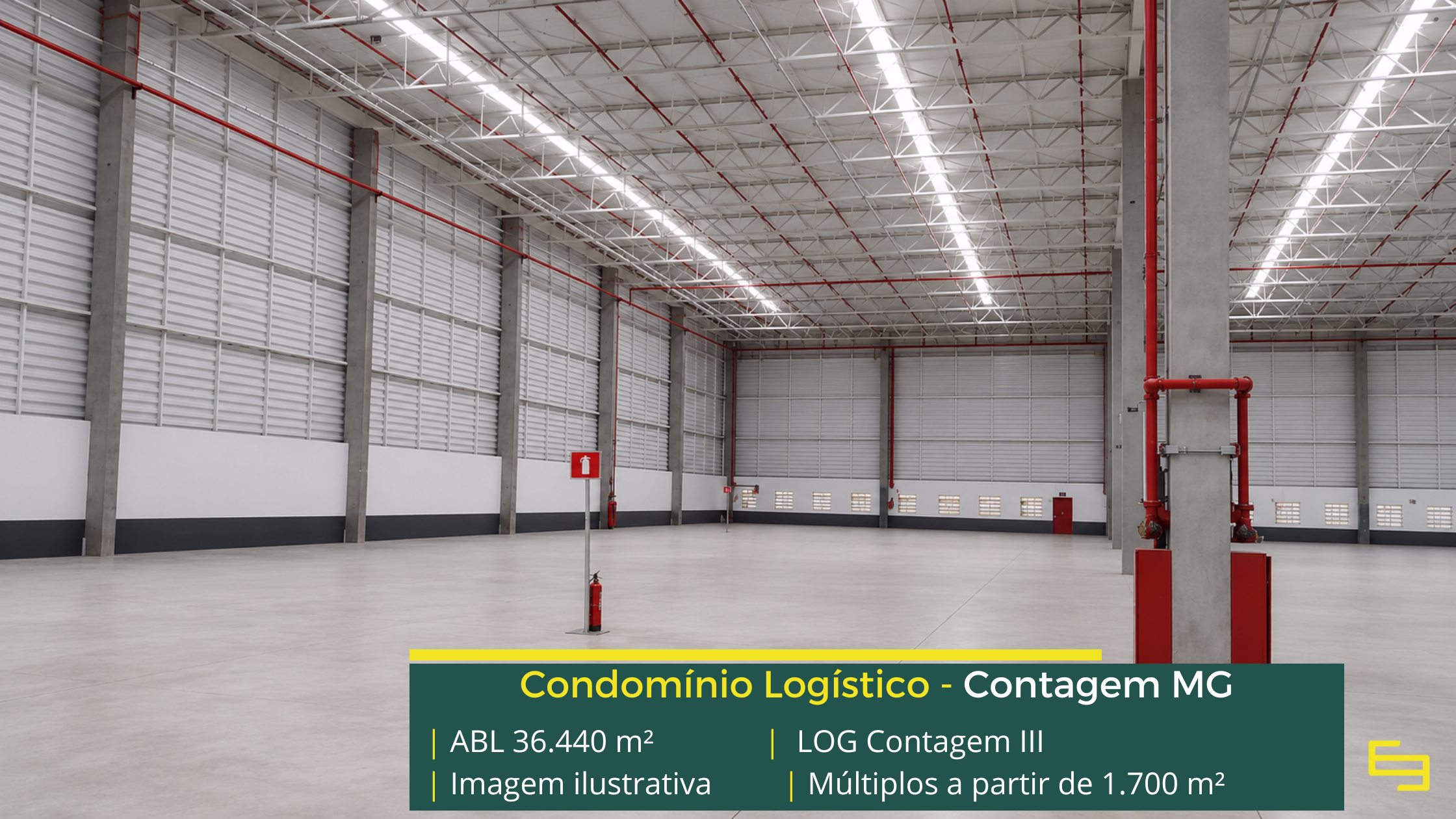 Galpão logístico para alugar em Contagem em Condomínio Classe A com módulos flexível, infraestrutura moderna e localização estratégica.