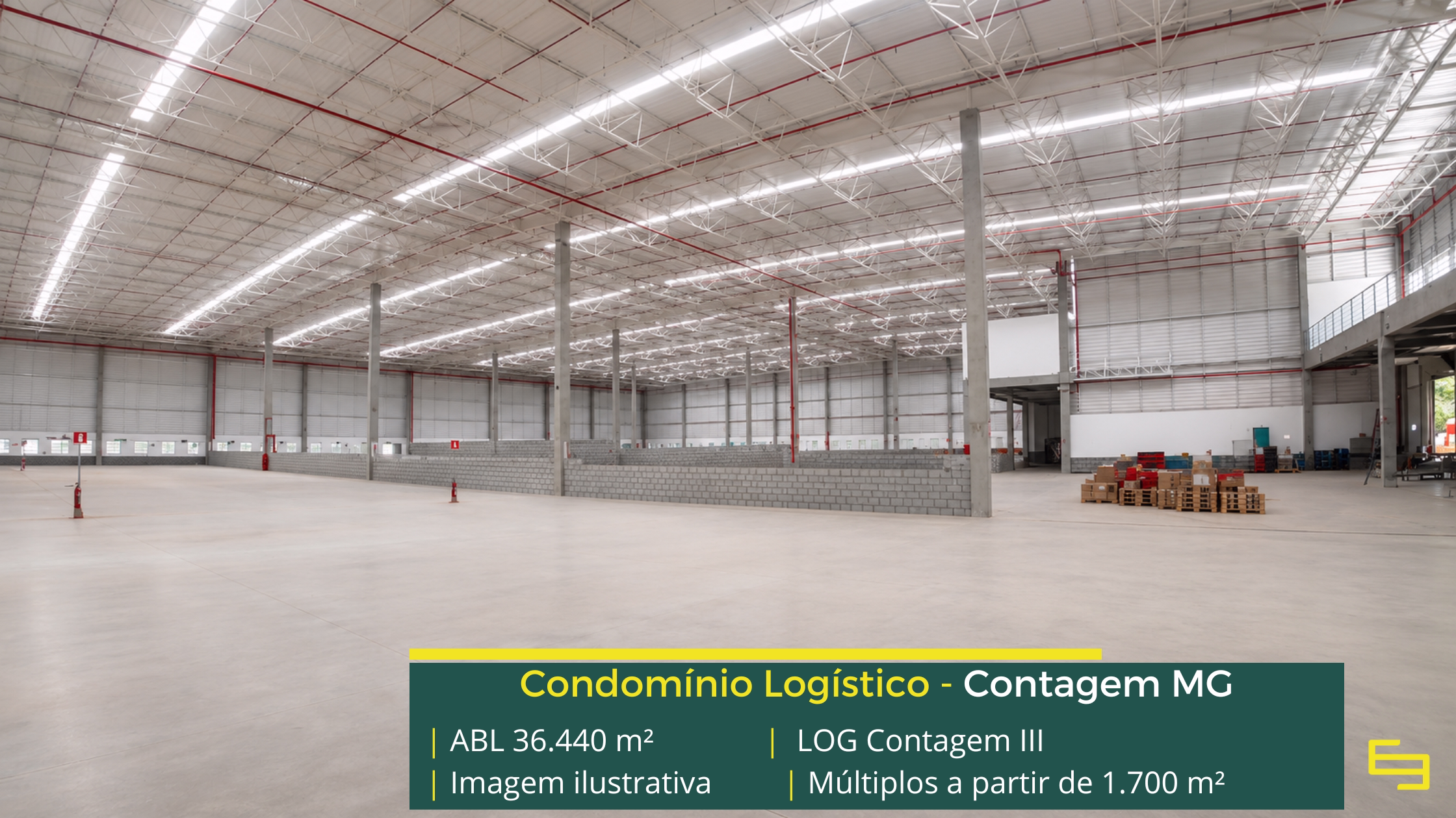 Galpão logístico para alugar em Contagem em Condomínio Classe A com módulos flexível, infraestrutura moderna e localização estratégica.