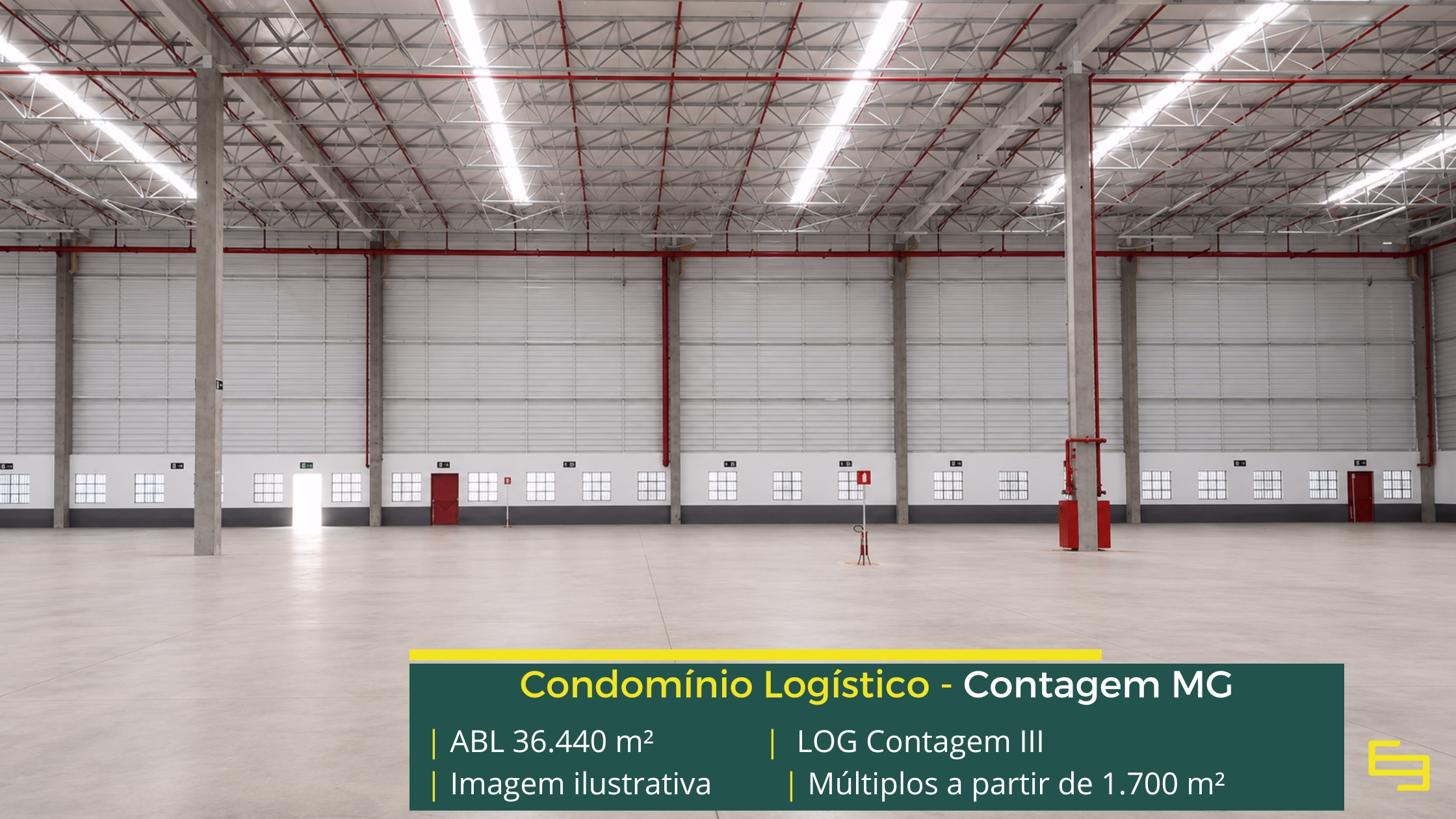 Galpão logístico para alugar em Contagem em Condomínio Classe A com módulos flexível, infraestrutura moderna e localização estratégica.