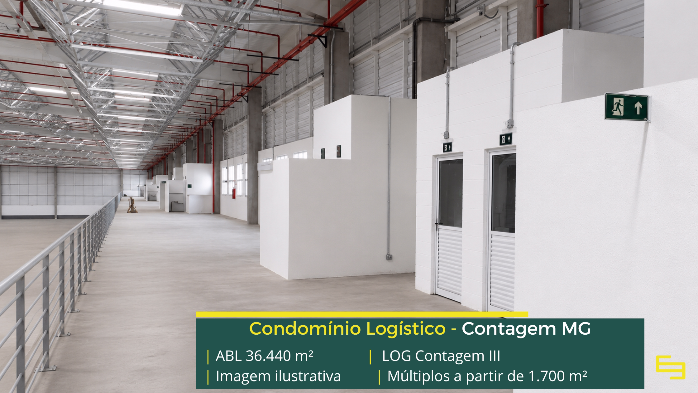 Galpão logístico para alugar em Contagem em Condomínio Classe A com módulos flexível, infraestrutura moderna e localização estratégica.