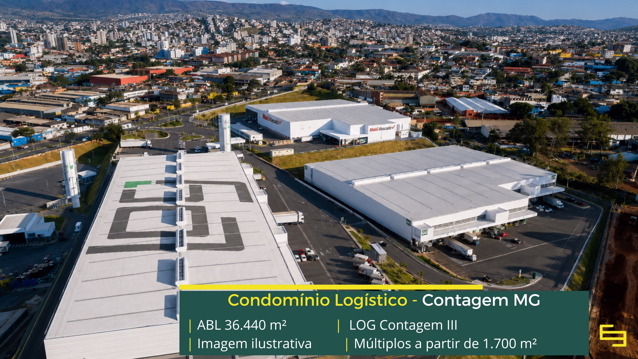 Galpão logístico para alugar em Contagem em Condomínio Classe A com módulos flexível, infraestrutura moderna e localização estratégica.