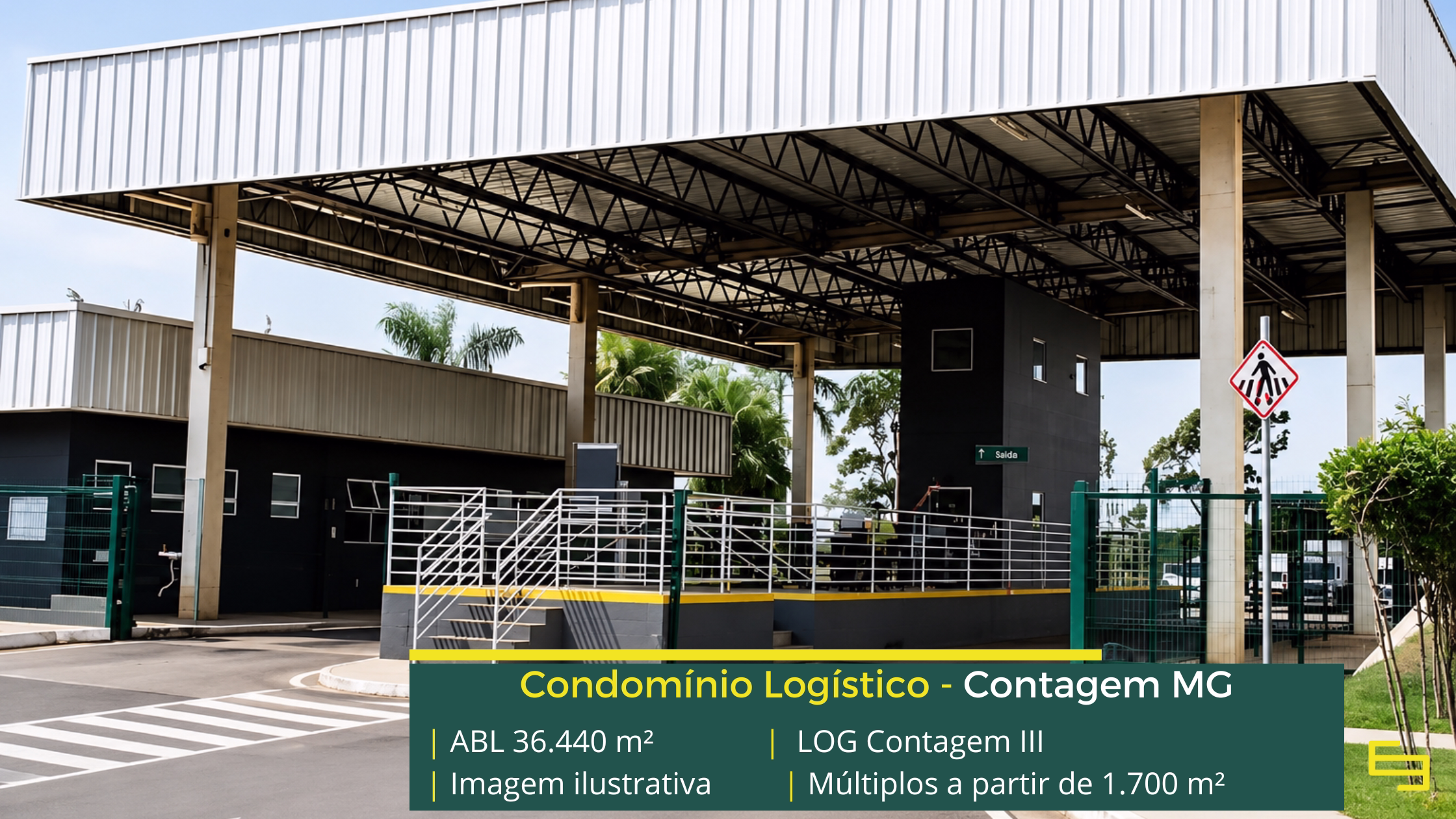 Galpão logístico para alugar em Contagem em Condomínio Classe A com módulos flexível, infraestrutura moderna e localização estratégica.
