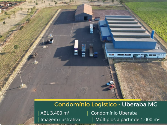 Galpão para alugar em Uberaba MG com 3.400 m², docas e acesso à BR-050. Conheça este galpão logístico em Uberaba MG.