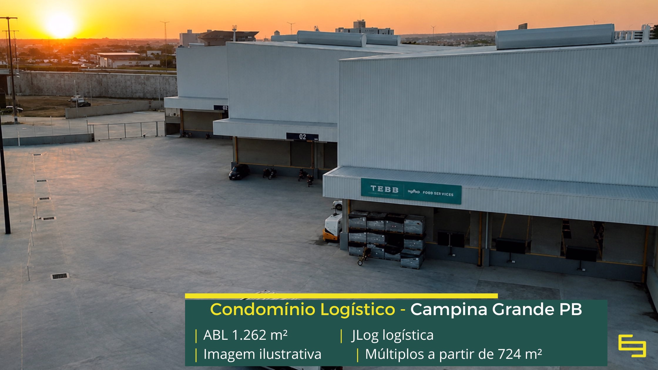 Galpão para alugar em Campina Grande PB Galpão para alugar em Campina Grande PB no JLog Logística, com 1.262,32 m², pé-direito de 12 m, docas e acesso à BR-230. Consulte.
