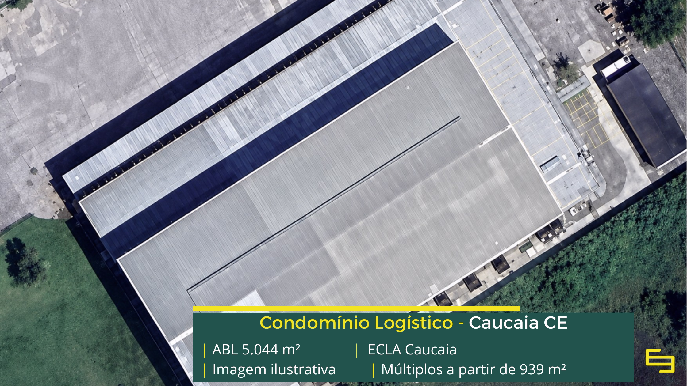Galpão para alugar em Caucaia CE ECLA Caucaia com 5.044 m² de ABL, módulos a partir de 939 m², piso de 5 toneladas e acesso à BR-020 e Avenida Anel Viário.