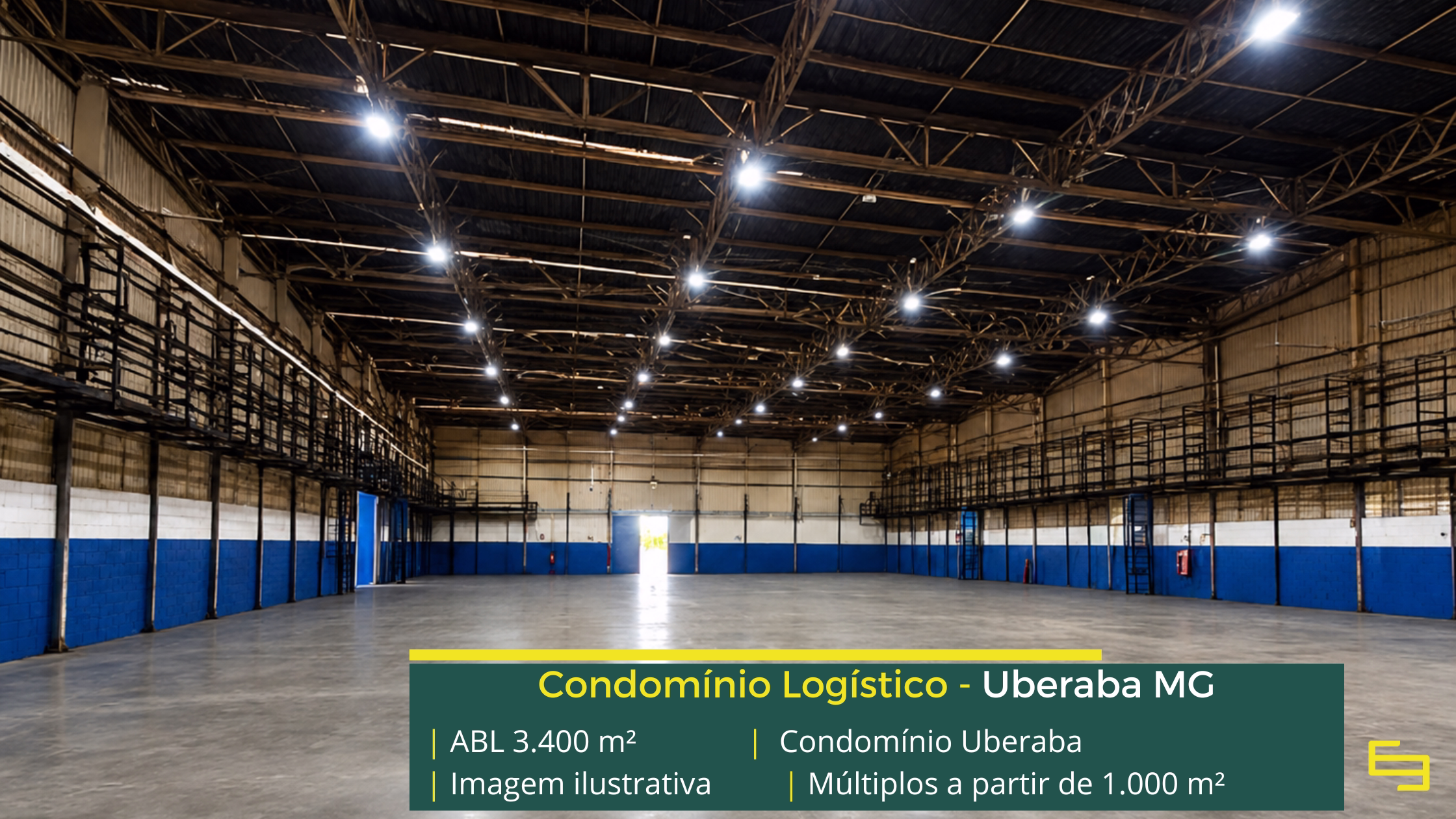 Galpão para alugar em Uberaba MG Galpão para alugar em Uberaba MG com 3.400 m², docas e acesso à BR-050. Conheça este galpão logístico em Uberaba MG.