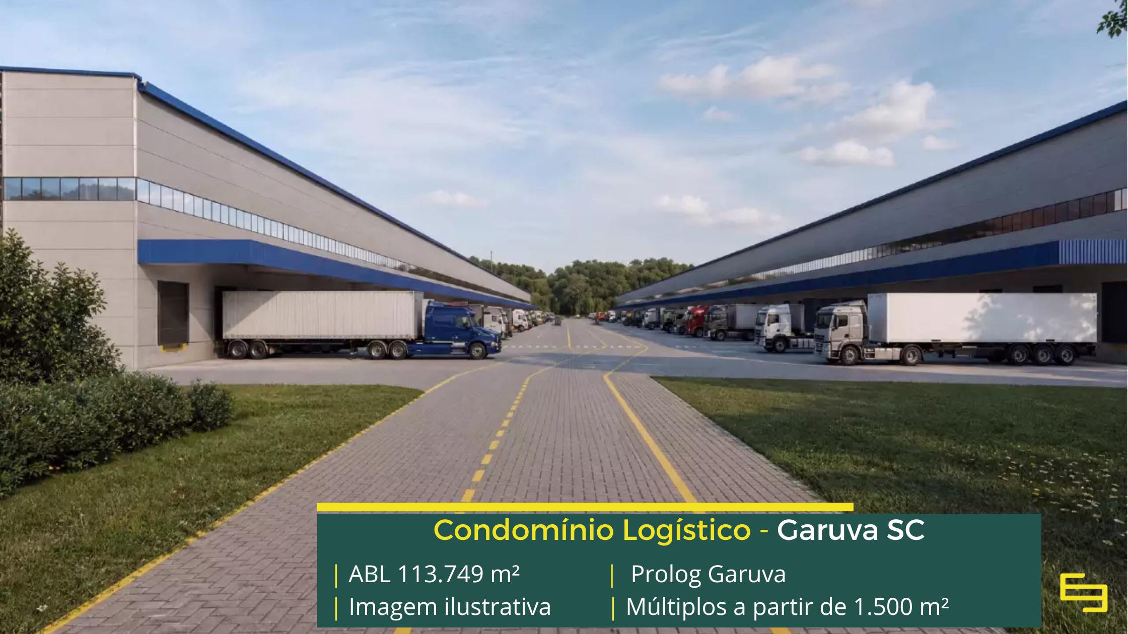Built to Suit em Garuva SC Conheça o Prolog Garuva, projeto Built to Suit em Garuva SC, com padrão Triple A, infraestrutura logística de alto nível e ótima localização.