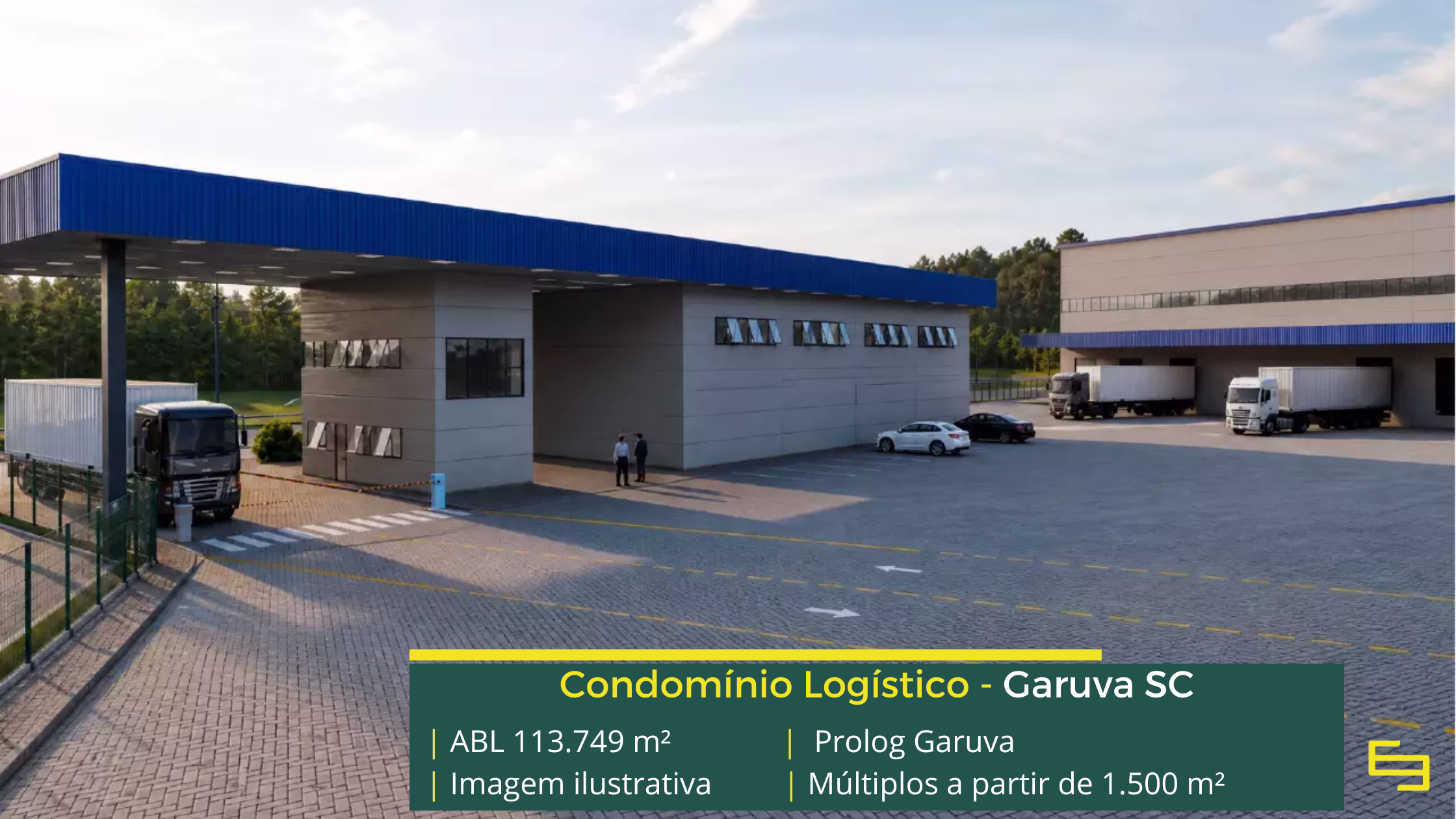Built to Suit em Garuva SC Conheça o Prolog Garuva, projeto Built to Suit em Garuva SC, com padrão Triple A, infraestrutura logística de alto nível e ótima localização.
