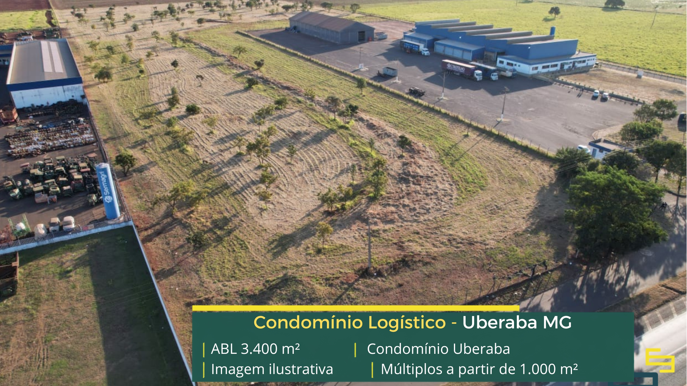 Galpão para alugar em Uberaba MG Galpão para alugar em Uberaba MG com 3.400 m², docas e acesso à BR-050. Conheça este galpão logístico em Uberaba MG.
