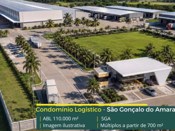 BTS Condomínio Logístico SGA em São Gonçalo do Amarante RN, com terreno de 110.000 m², projeto aprovado e lotes de 700 a 1.380 m².