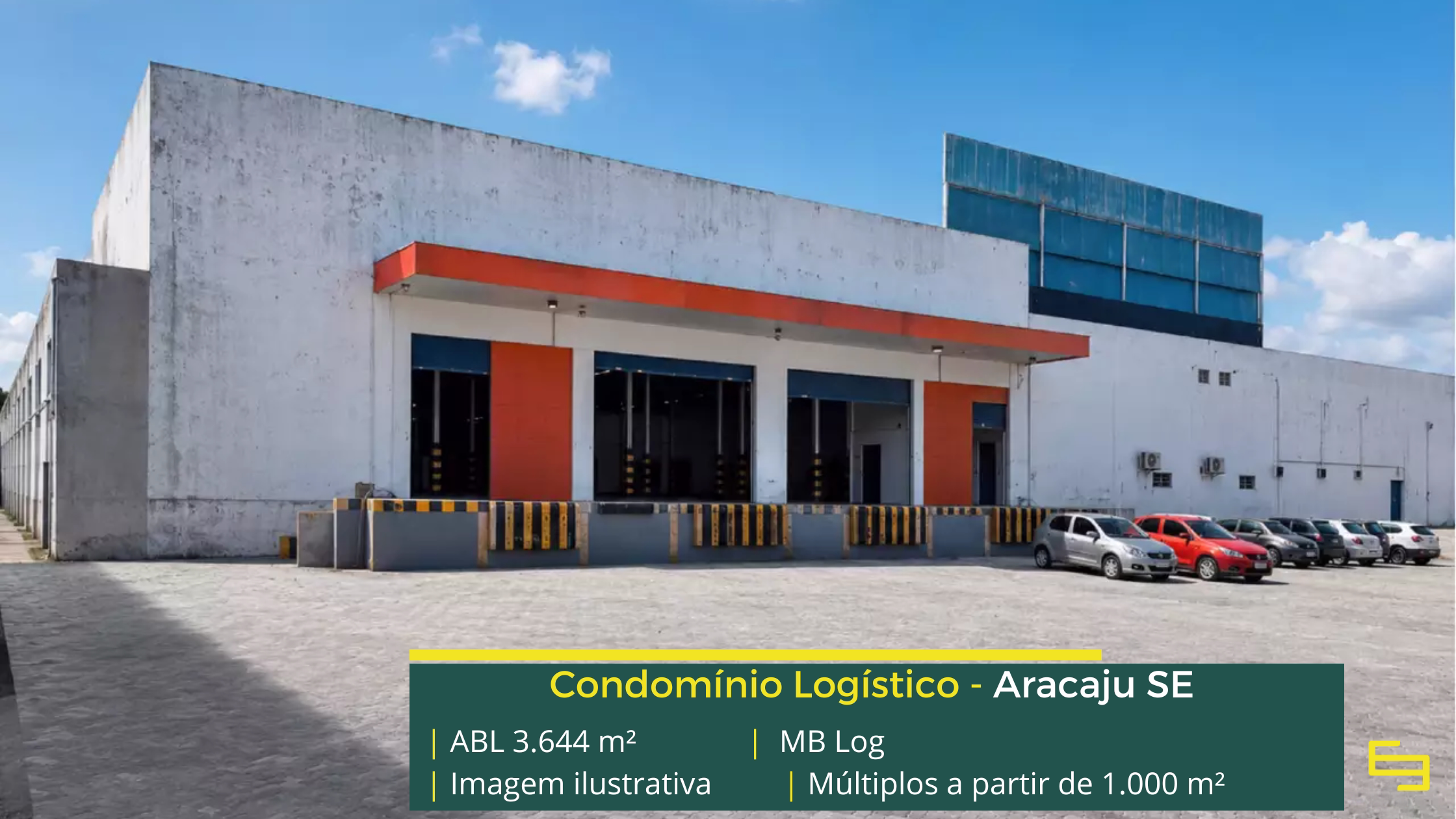 Galpão em Aracaju SE MB Log Aracaju com módulos a partir de 1.000 m², piso de 4 toneladas, estrutura para carga e descarga e possibilidade de adequação.