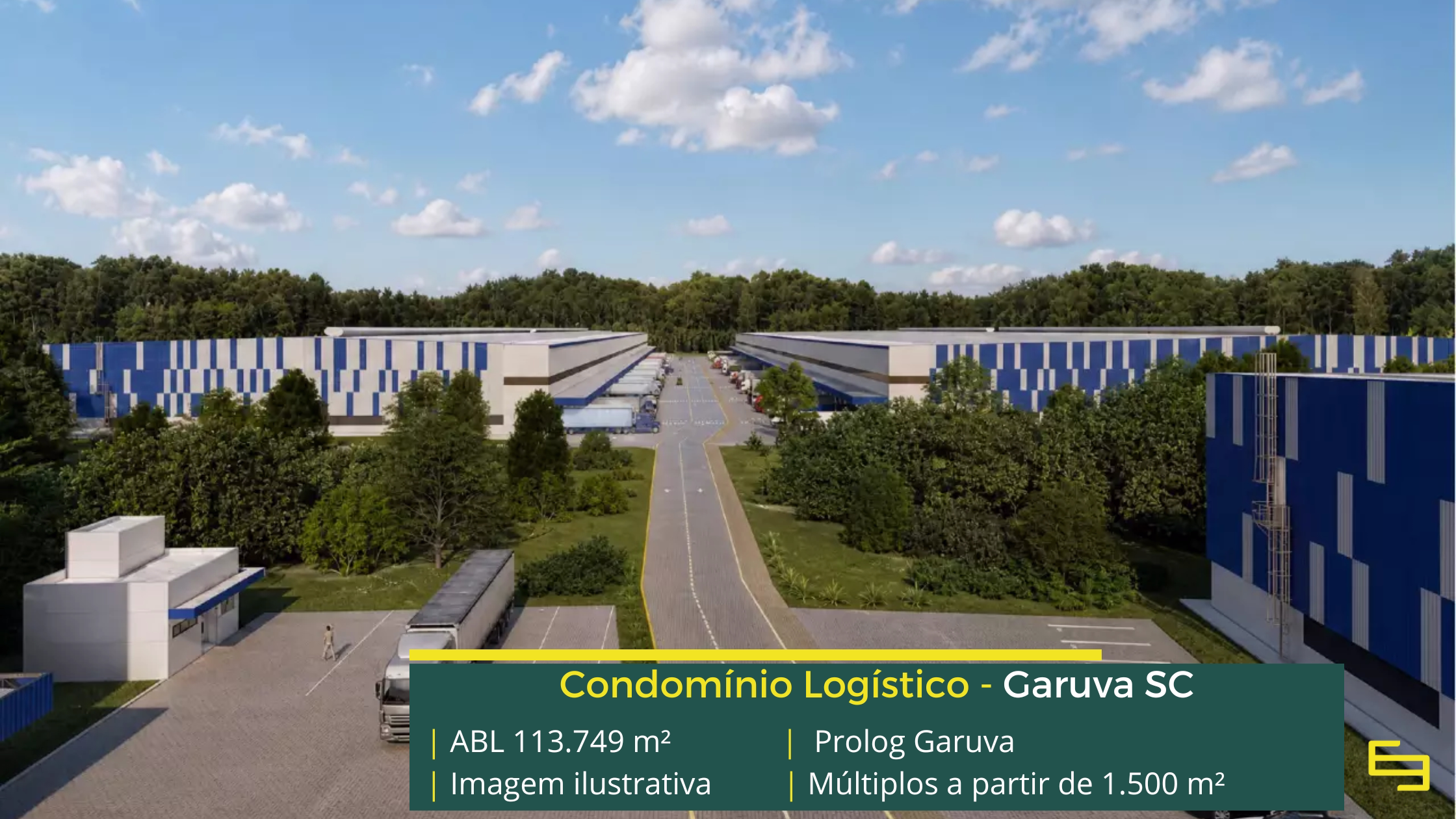 Built to Suit em Garuva SC Conheça o Prolog Garuva, projeto Built to Suit em Garuva SC, com padrão Triple A, infraestrutura logística de alto nível e ótima localização.