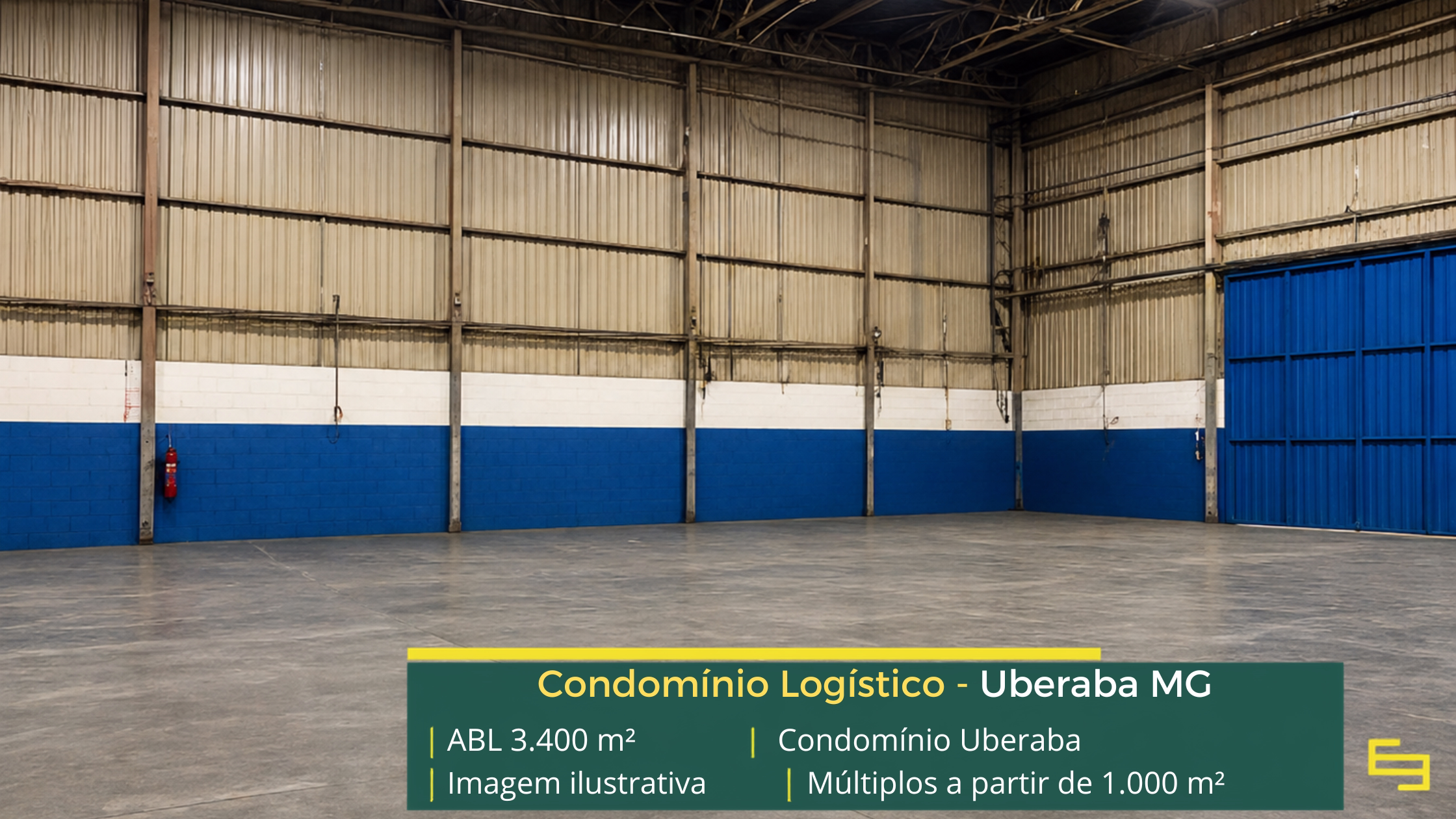Galpão para alugar em Uberaba MG Galpão para alugar em Uberaba MG com 3.400 m², docas e acesso à BR-050. Conheça este galpão logístico em Uberaba MG.