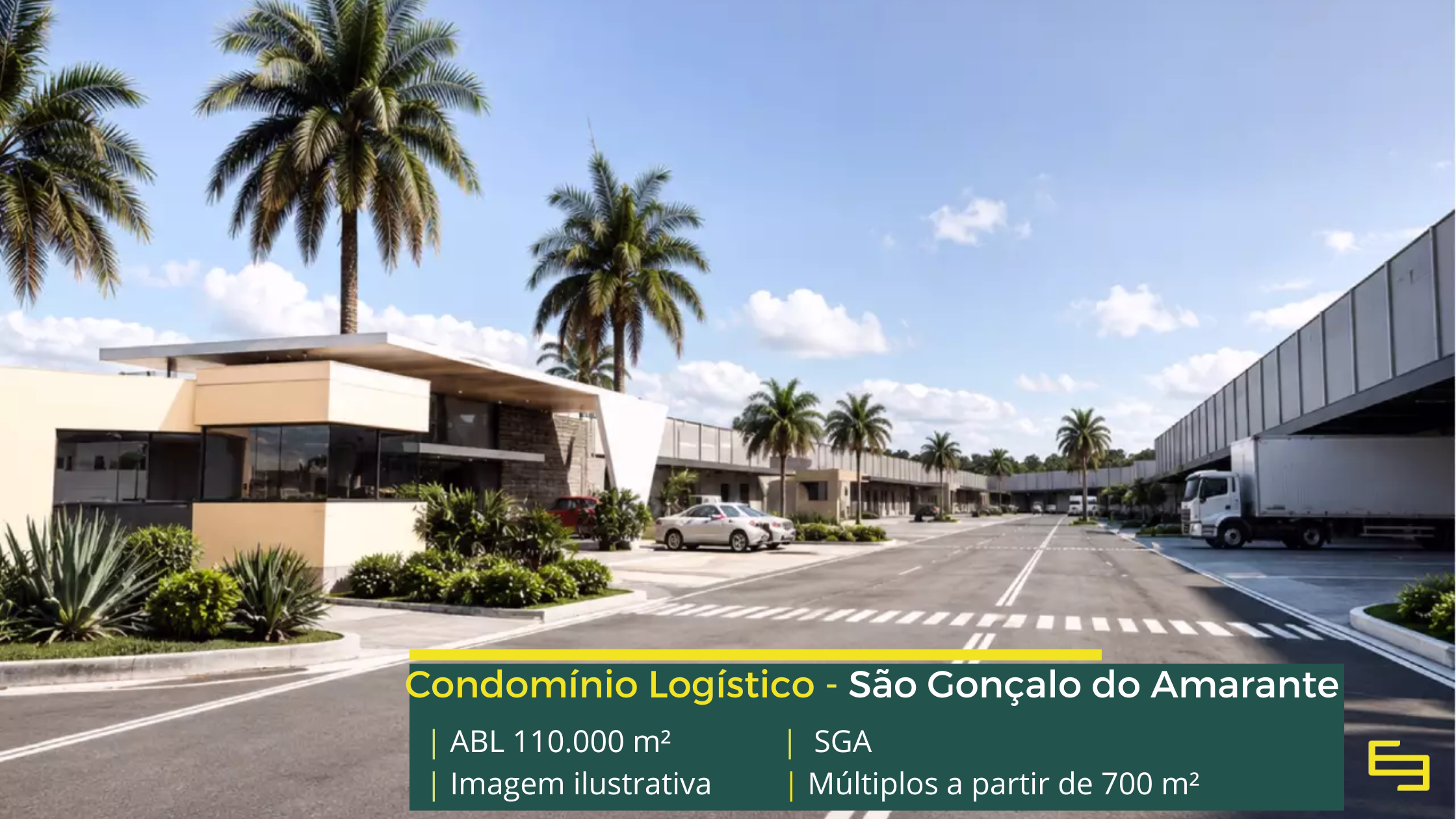 BTS Condomínio Logístico SGA BTS Condomínio Logístico SGA em São Gonçalo do Amarante RN, com terreno de 110.000 m², projeto aprovado e lotes de 700 a 1.380 m².