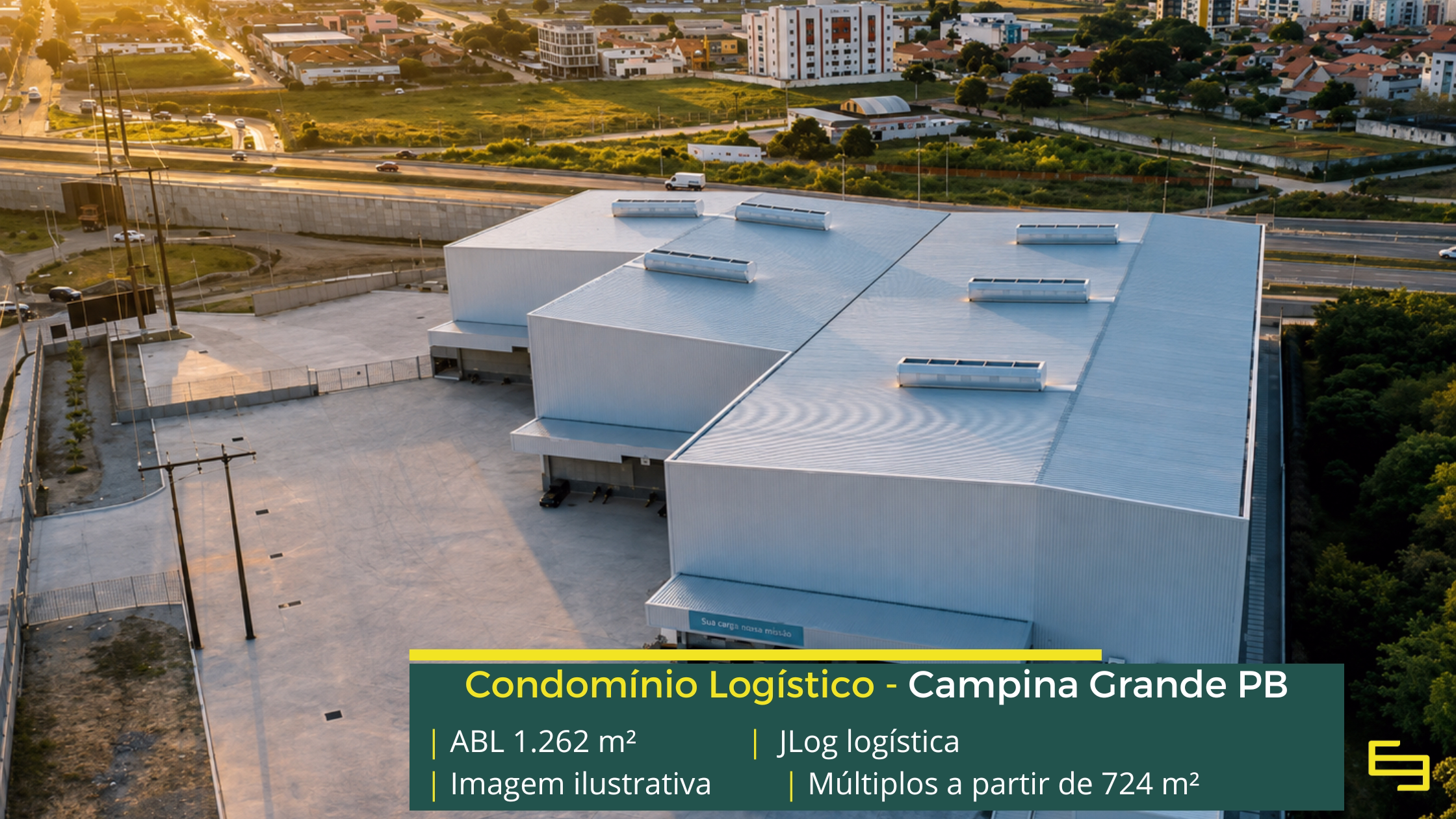 Galpão para alugar em Campina Grande PB Galpão para alugar em Campina Grande PB no JLog Logística, com 1.262,32 m², pé-direito de 12 m, docas e acesso à BR-230. Consulte.