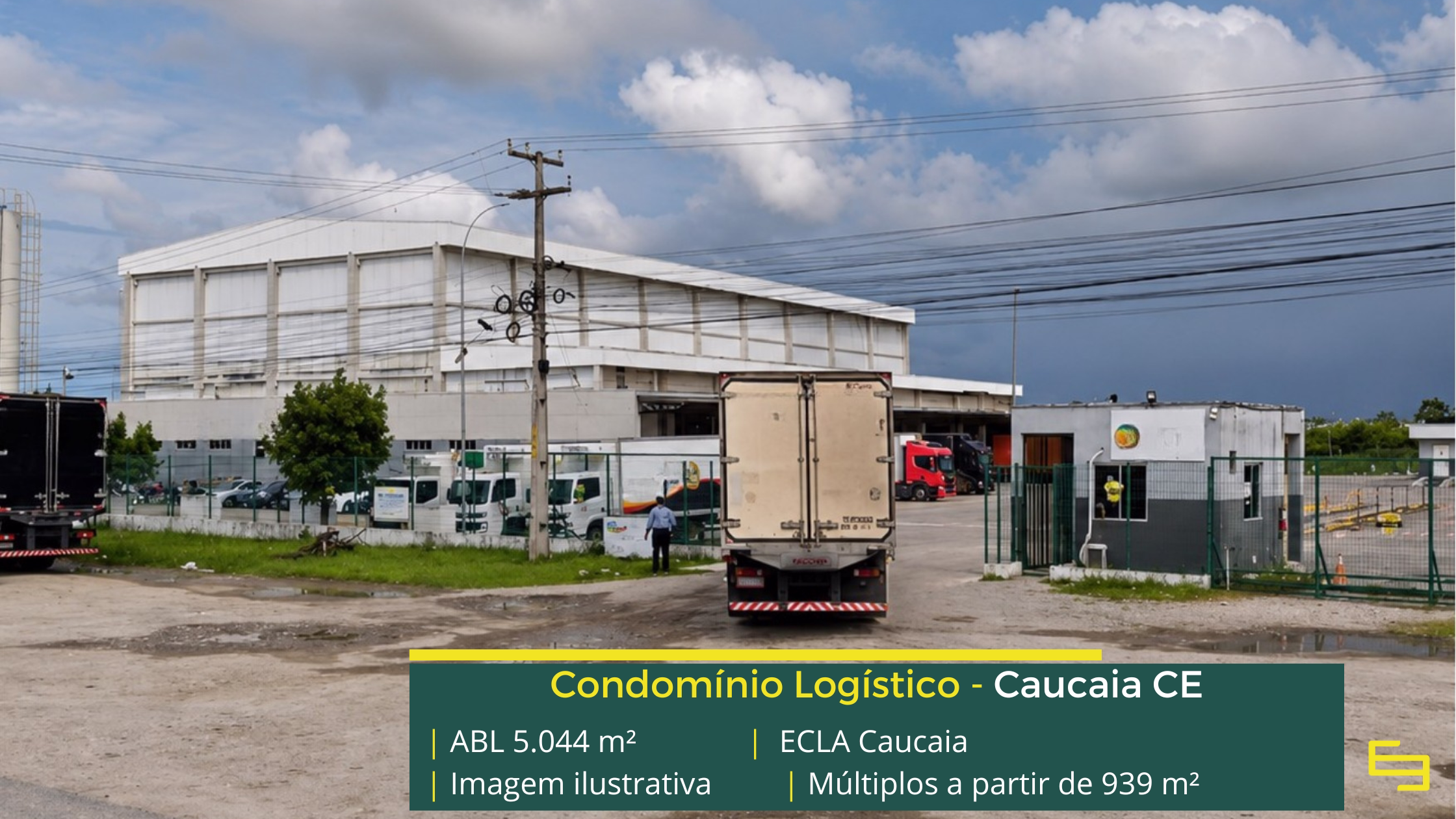 Galpão para alugar em Caucaia CE ECLA Caucaia com 5.044 m² de ABL, módulos a partir de 939 m², piso de 5 toneladas e acesso à BR-020 e Avenida Anel Viário.