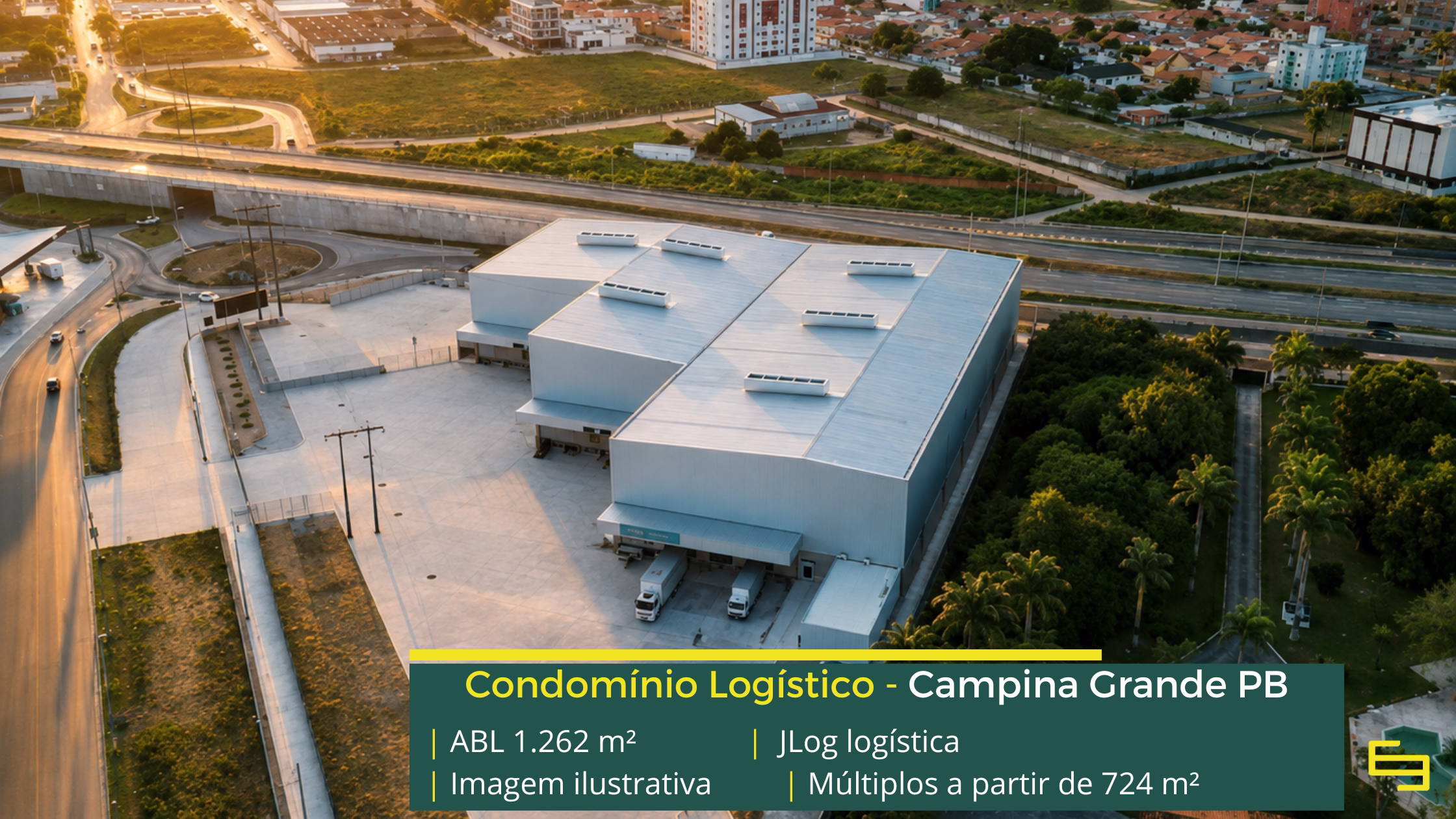 Galpão para alugar em Campina Grande PB Galpão para alugar em Campina Grande PB no JLog Logística, com 1.262,32 m², pé-direito de 12 m, docas e acesso à BR-230. Consulte.