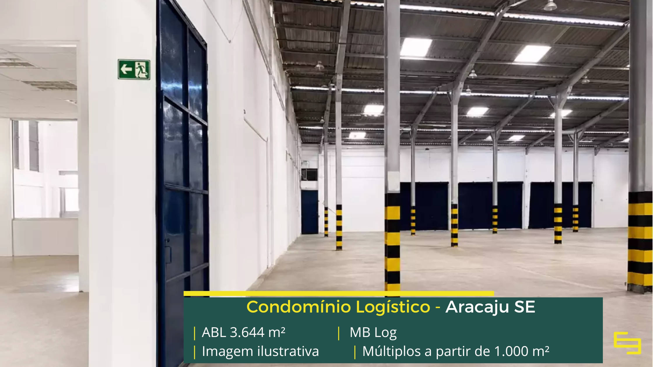 Galpão em Aracaju SE MB Log Aracaju com módulos a partir de 1.000 m², piso de 4 toneladas, estrutura para carga e descarga e possibilidade de adequação.