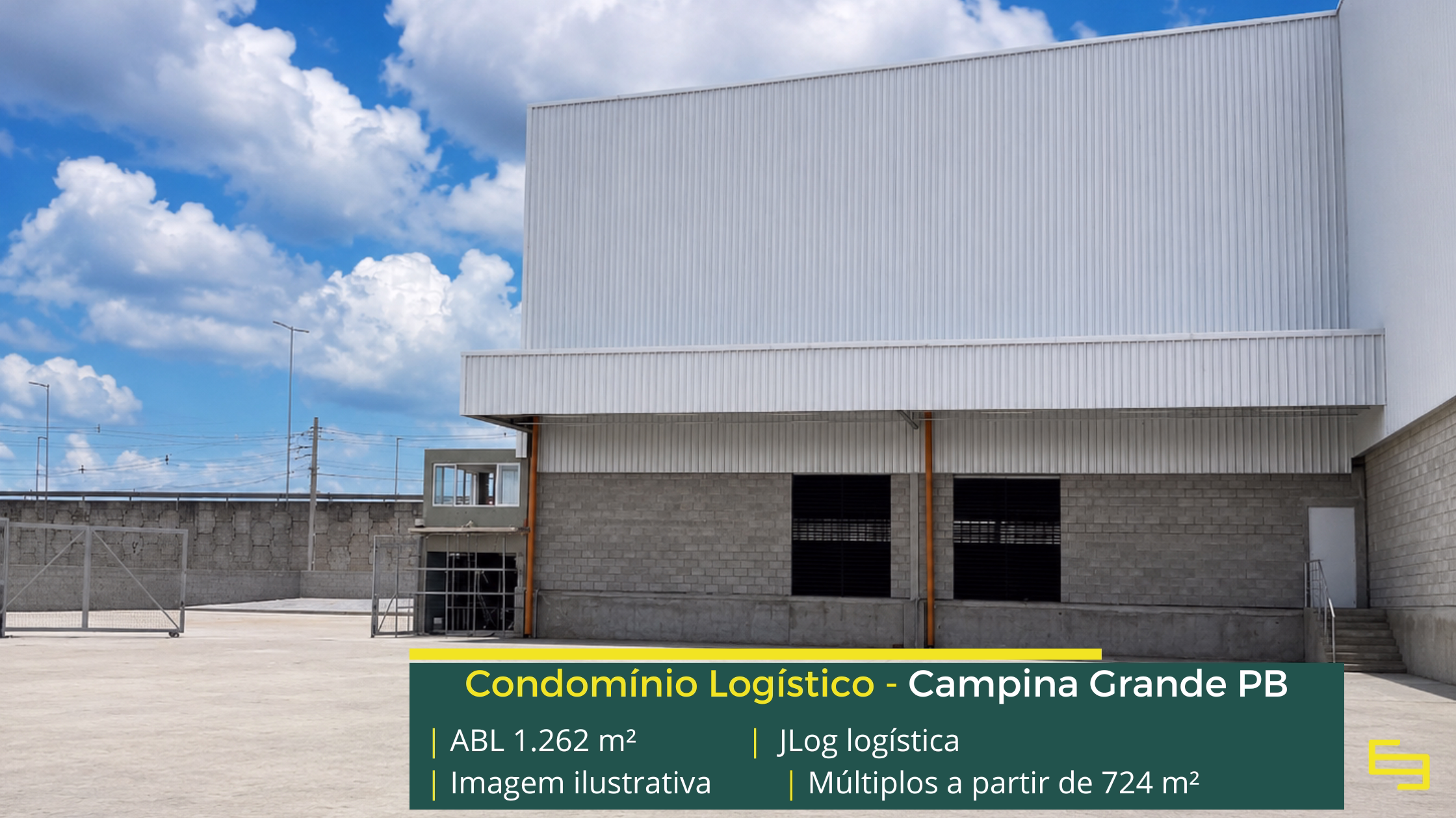Galpão para alugar em Campina Grande PB Galpão para alugar em Campina Grande PB no JLog Logística, com 1.262,32 m², pé-direito de 12 m, docas e acesso à BR-230. Consulte.