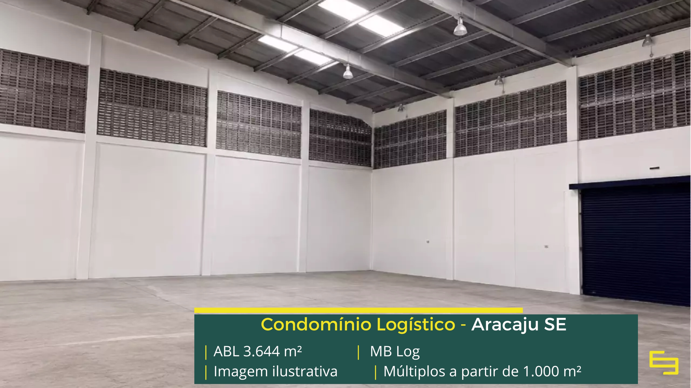 Galpão em Aracaju SE MB Log Aracaju com módulos a partir de 1.000 m², piso de 4 toneladas, estrutura para carga e descarga e possibilidade de adequação.