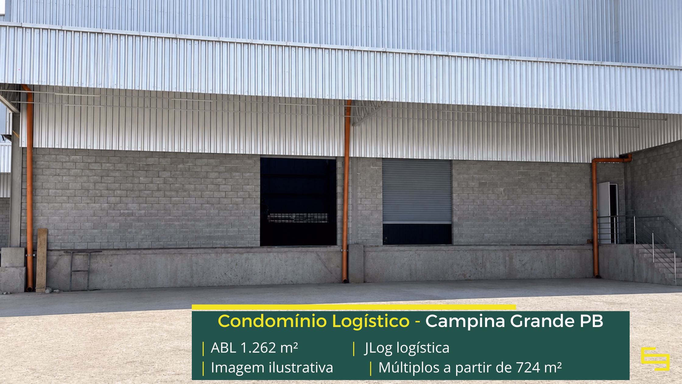 Galpão para alugar em Campina Grande PB Galpão para alugar em Campina Grande PB no JLog Logística, com 1.262,32 m², pé-direito de 12 m, docas e acesso à BR-230. Consulte.