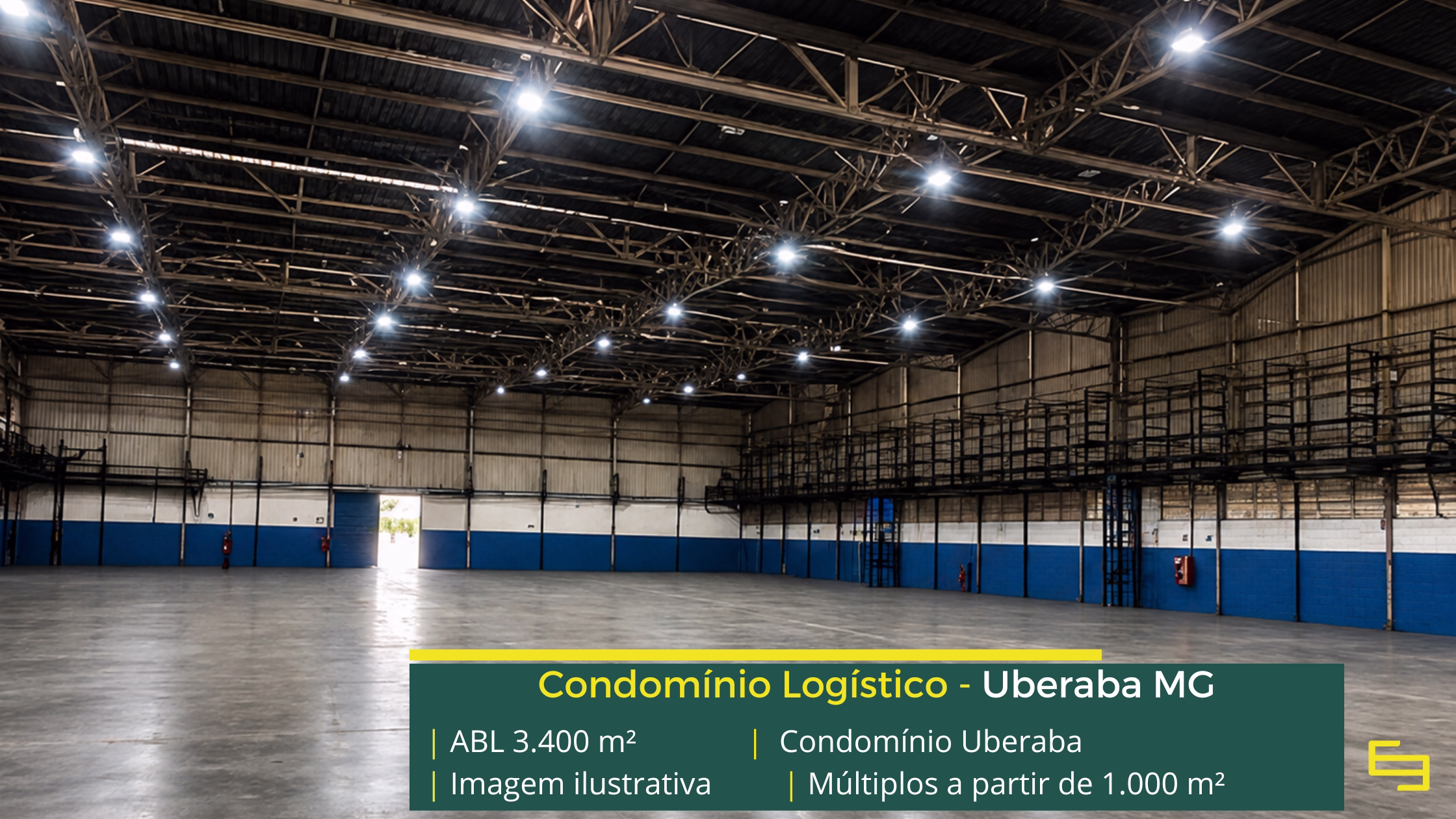 Galpão para alugar em Uberaba MG Galpão para alugar em Uberaba MG com 3.400 m², docas e acesso à BR-050. Conheça este galpão logístico em Uberaba MG.