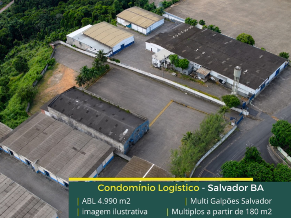 Galpão Industrial em Salvador BA - Multigalpões. Galpões/Armazens/Condomínios logísticos e industriais para alugar com entrada para caminhões