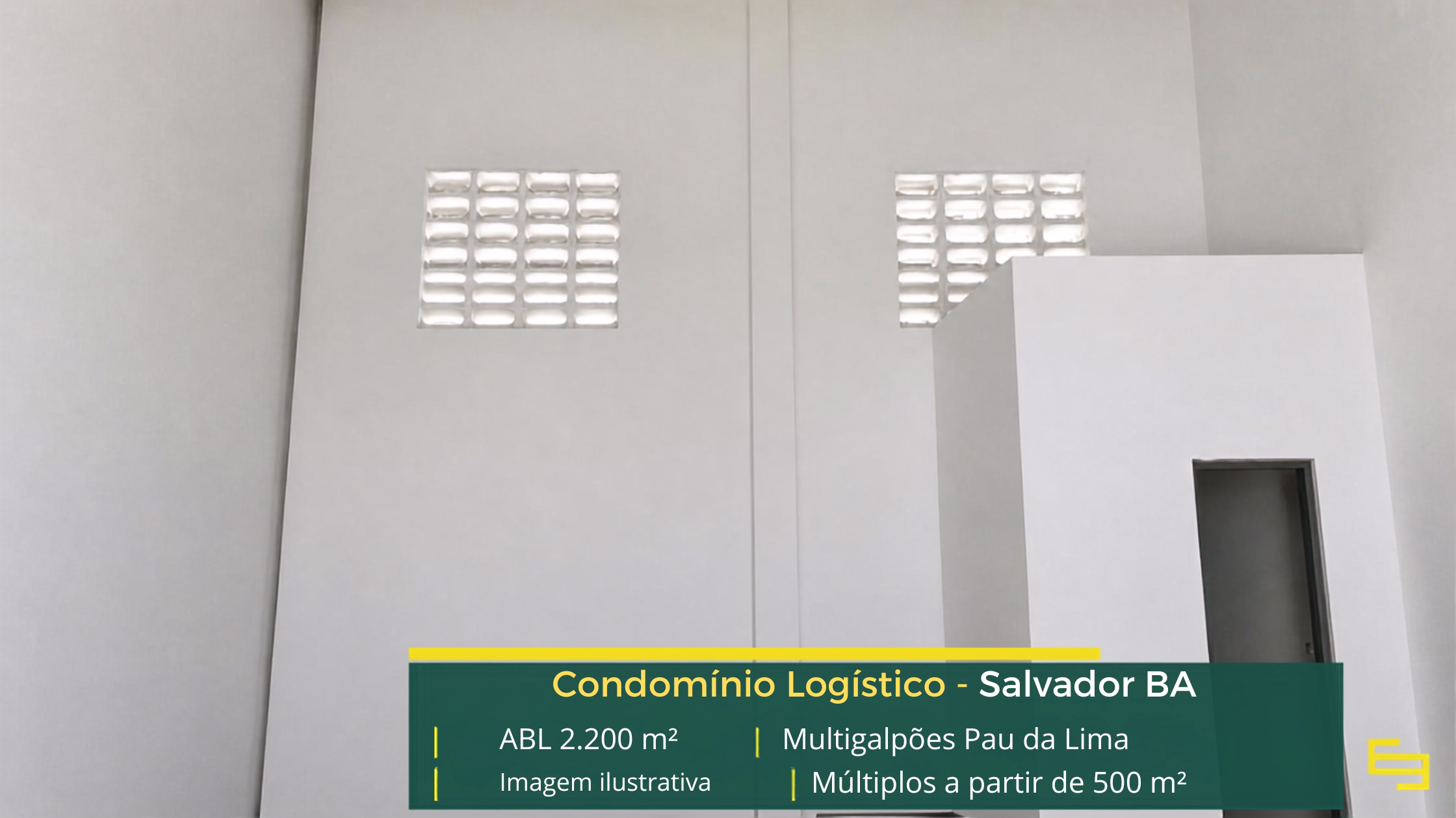 Multigalpões Pau da Lima: galpão em Salvador BA com módulos a partir de 500 m², piso para 4 t/m² e docas para carga e descarga.