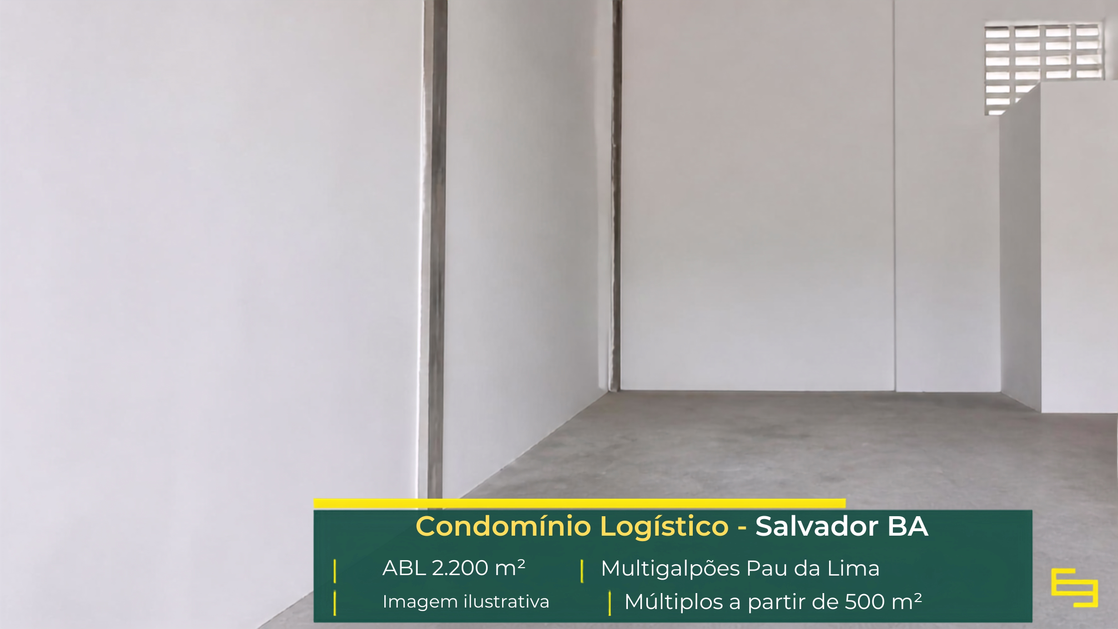 Multigalpões Pau da Lima: galpão em Salvador BA com módulos a partir de 500 m², piso para 4 t/m² e docas para carga e descarga.