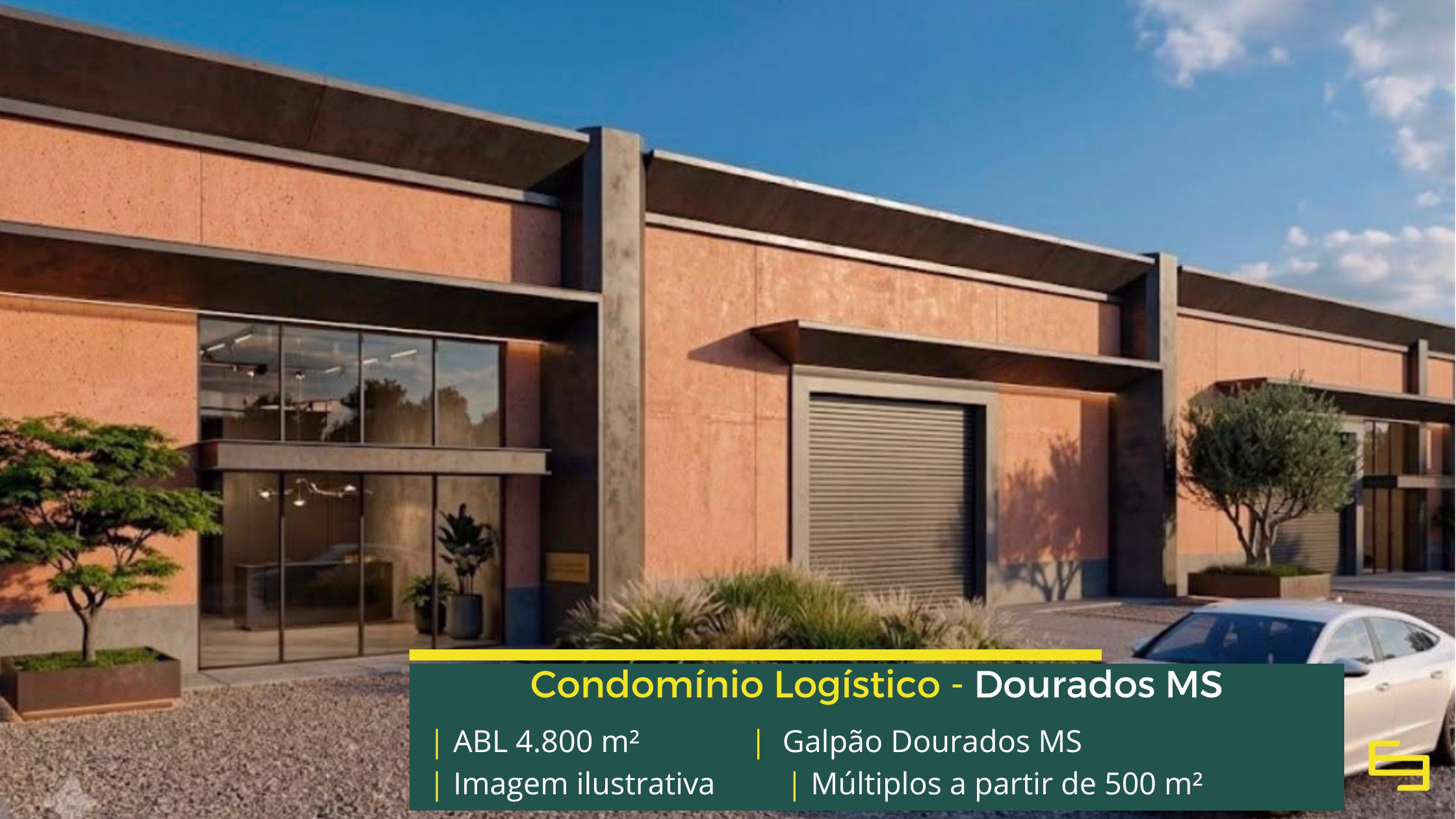 Galpão em Dourados MS com módulos a partir de 500 m², piso de 5 t/m², docas e acesso à BR-163. Conheça o empreendimento.