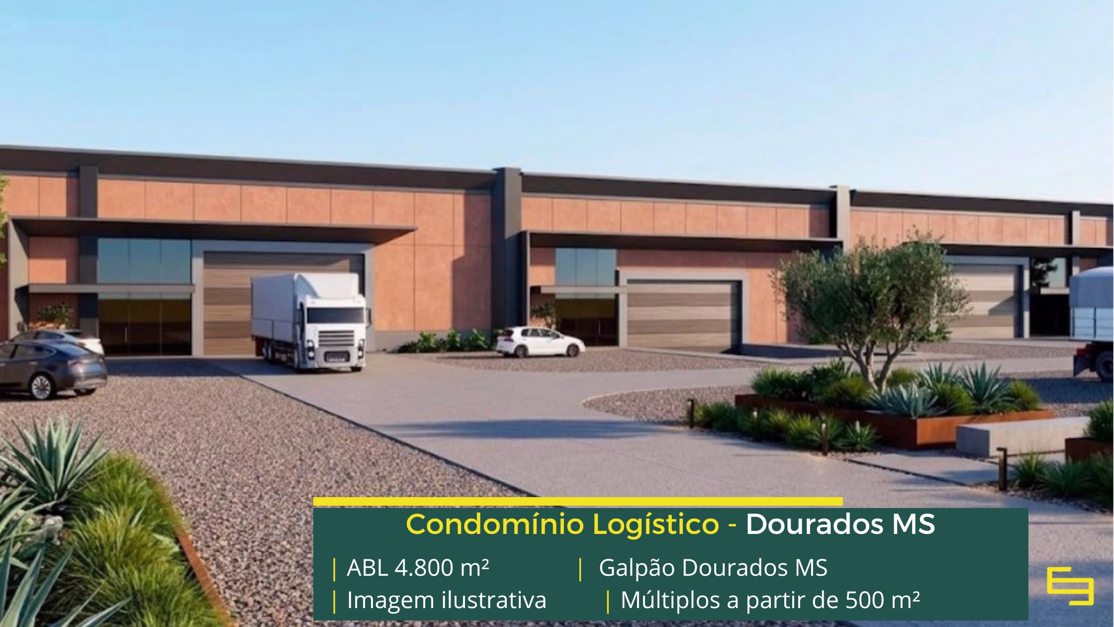 Galpão em Dourados MS com módulos a partir de 500 m², piso de 5 t/m², docas e acesso à BR-163. Conheça o empreendimento.