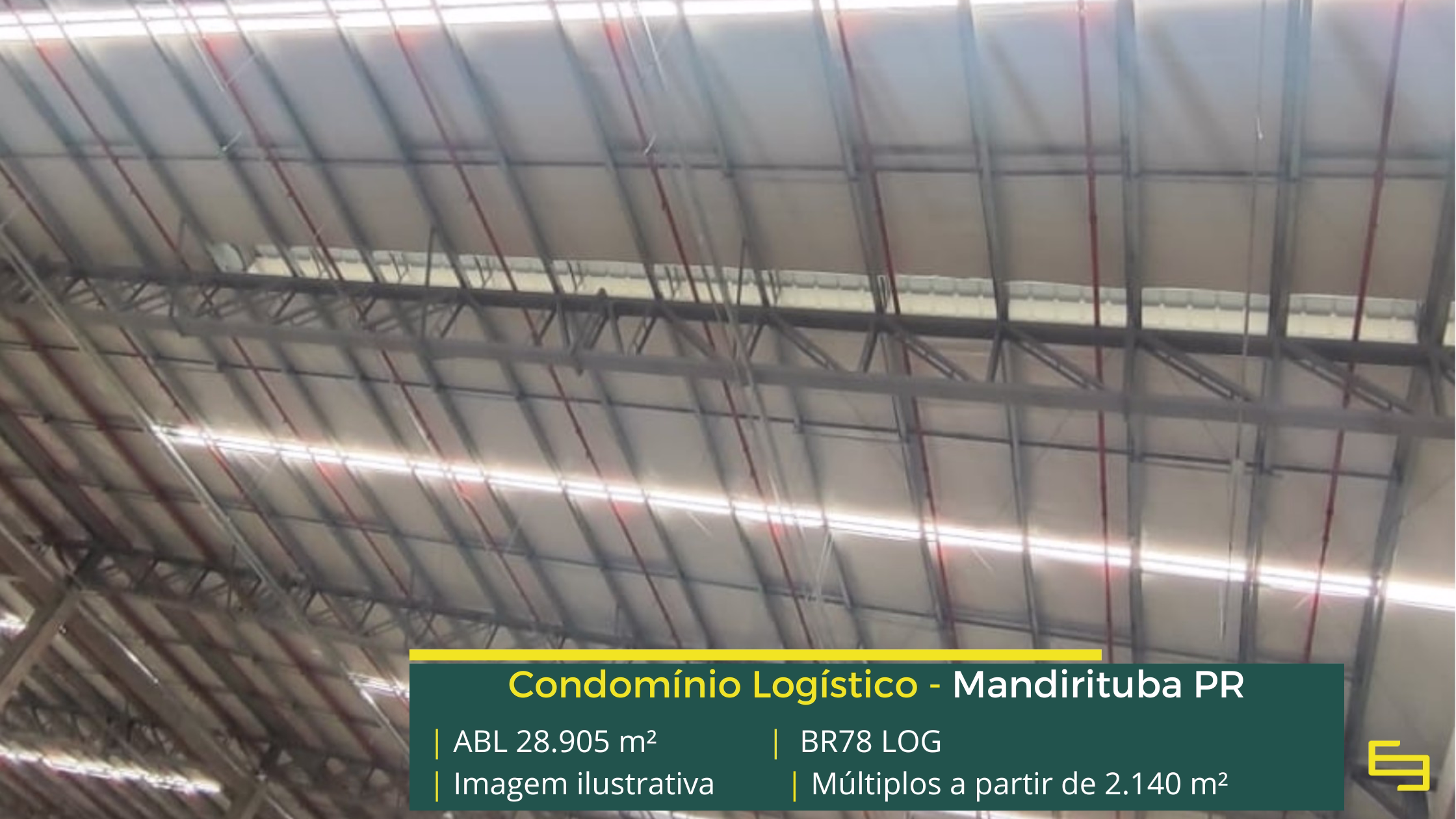 BR78 LOG: galpão em Mandirituba PR com módulos a partir de 2.140 m², piso para 6 t/m², sprinklers J4 e acesso à BR-116.