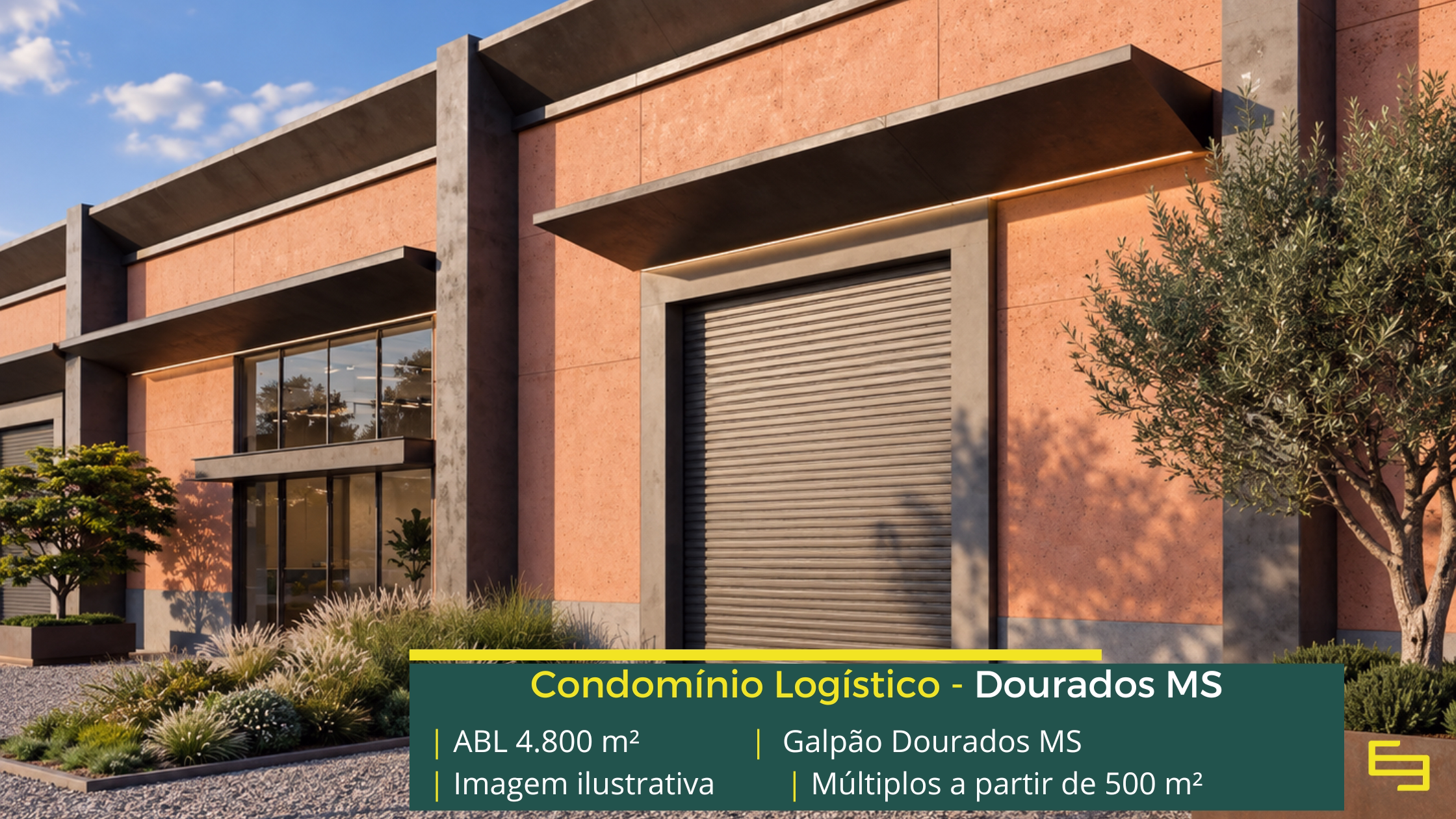 Galpão em Dourados MS com módulos a partir de 500 m², piso de 5 t/m², docas e acesso à BR-163. Conheça o empreendimento.