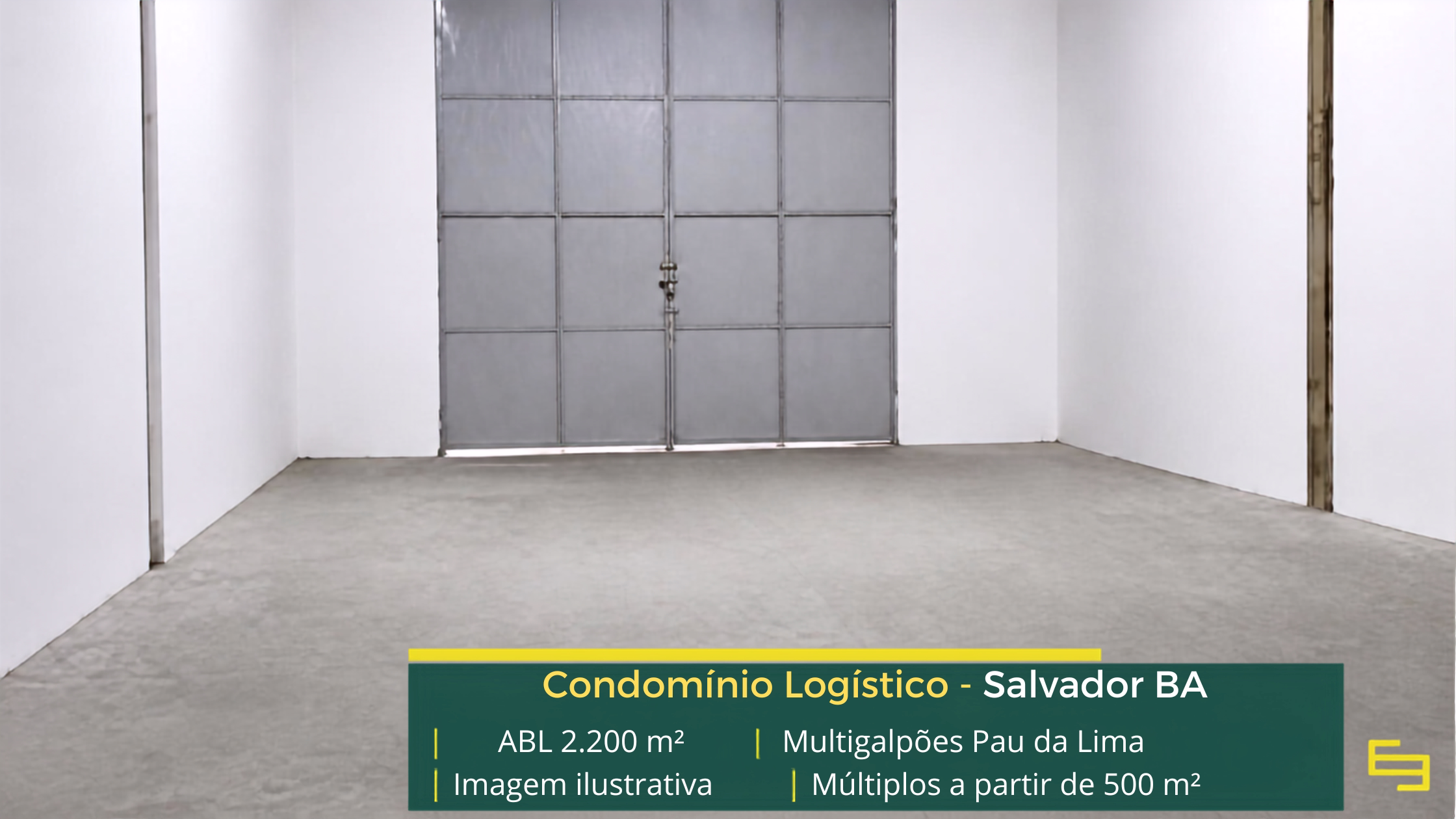 Multigalpões Pau da Lima: galpão em Salvador BA com módulos a partir de 500 m², piso para 4 t/m² e docas para carga e descarga.