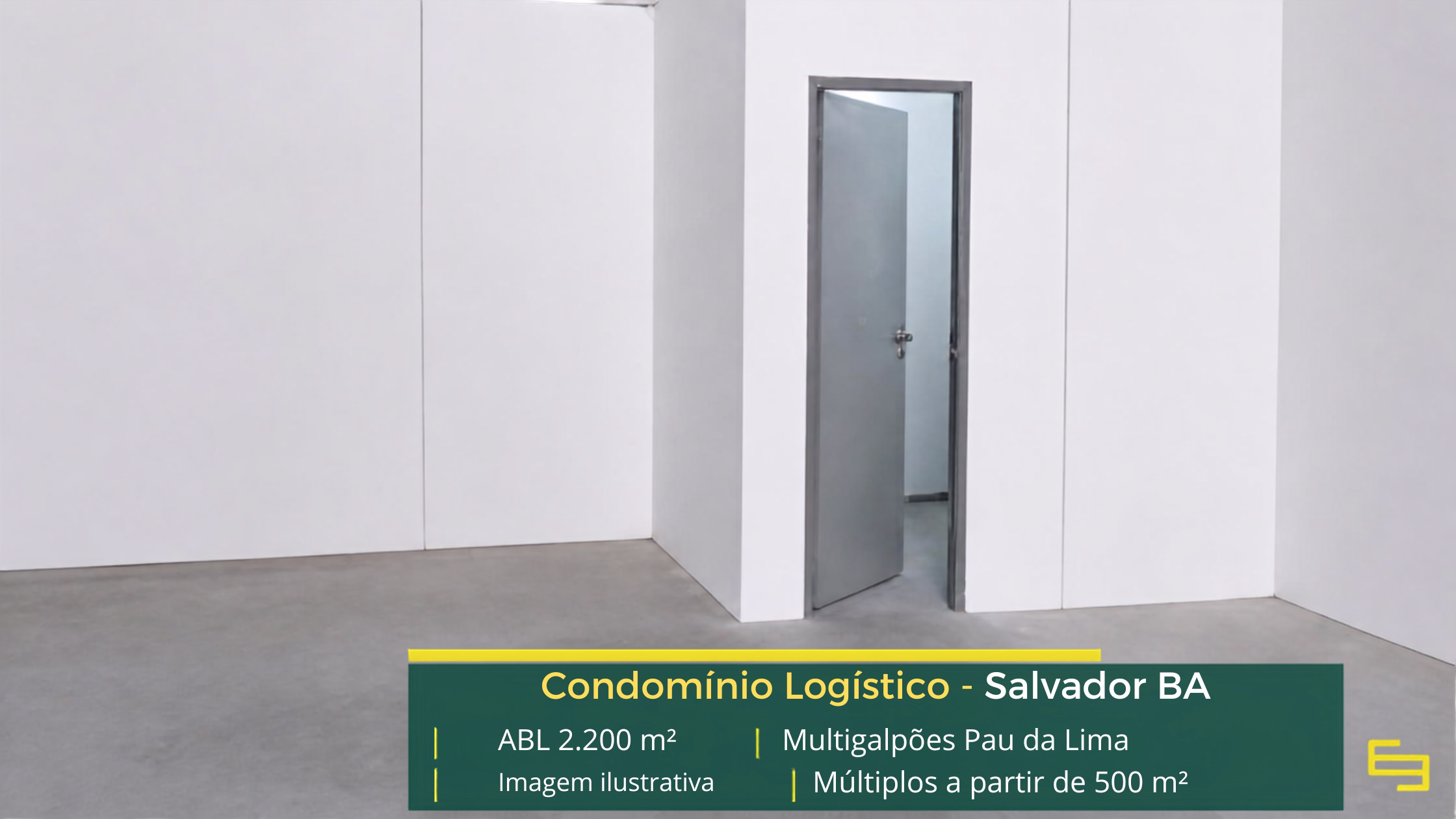 Multigalpões Pau da Lima: galpão em Salvador BA com módulos a partir de 500 m², piso para 4 t/m² e docas para carga e descarga.