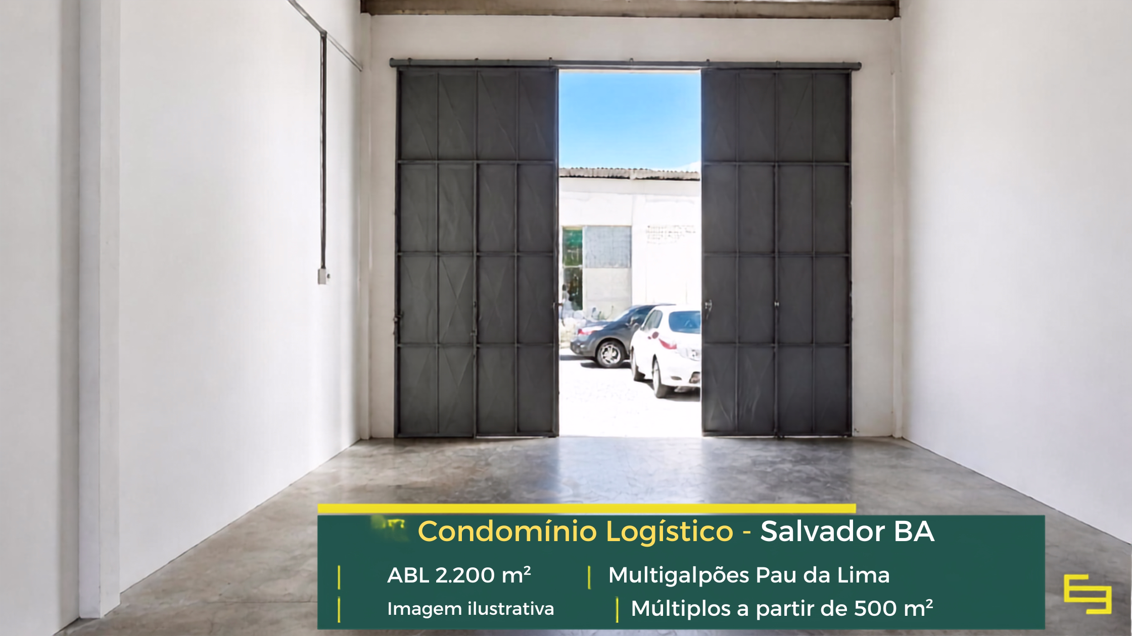 Multigalpões Pau da Lima: galpão em Salvador BA com módulos a partir de 500 m², piso para 4 t/m² e docas para carga e descarga.