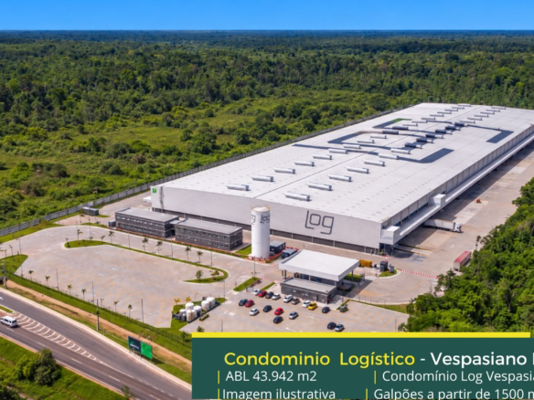 Galpão para alugar em Confins MG - LOG Vespasiano. Galpões/Armazens/Condomínios logísticos e industriais para alugar com docas e amplo pátio.