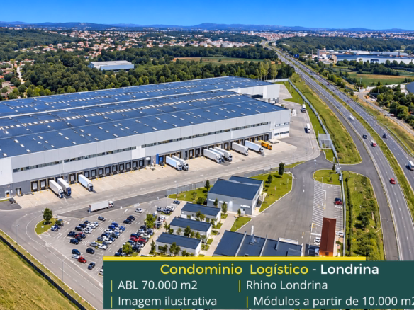 Galpões logísticos em Londrina PR - Rhino Log Londrina. Galpões/Armazens/Condomínios logísticos e industriais para alugar em Londrina
